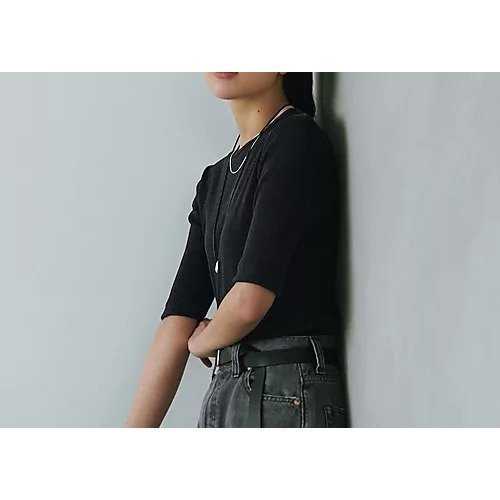 【12closet/トゥエルブクローゼット】ジュエリーが映える、シルエット美を極めた大人の上質Tシャツ 人気、トレンドファッション・服の通販 founy(ファニー) 【トゥエルブクローゼット/12closet】 トレンドファッション・スタイル  Fashion Trends トレンド・ファッションスタイル Fashion Trends & Styles ファッションモデル・俳優・女優 Models 女性 Women 福田麻琴 Fukuda Makoto ファッション Fashion レディースファッション Ladies' Fashion Online トップス・カットソー Tops/Tshirt シャツ/ブラウス Shirts/Blouses ロング / Tシャツ T-Shirts コラボ Collaboration シェイプ Shape ジュエリー Jewelry パイピング Piping 夏 Summer 洗える Washable |ID:prp329100004570044