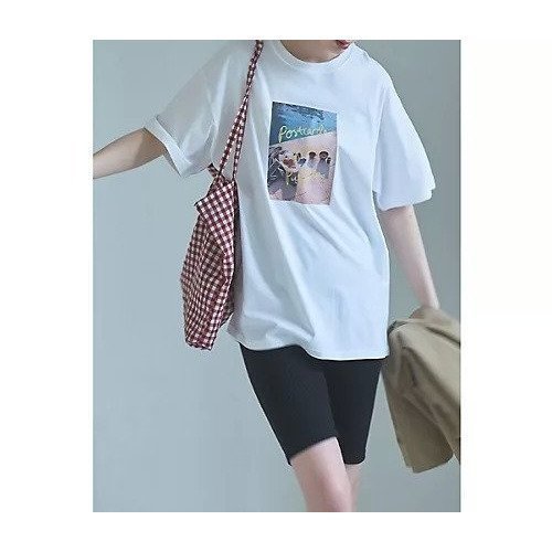 リゾート気分を纏う、ポストカード風フォトプリントTシャツ 人気、トレンドファッション・服の通販 founy(ファニー) 【マージュール/marjour】 トレンドファッション・スタイル  Fashion Trends ファッション、ブランド PICK UP! Spotlight on Fashion Brands ファッション Fashion レディースファッション Ladies' Fashion Online インナー Inner グラス Glass グラフィック Graphic ショート Short ジャケット Jacket ストレッチ Stretch デニム Denim パウダー Powder プリント Print ポケット Pocket リゾート Resort リラックス Relax 夏 Summer |ID:prp329100004590587
