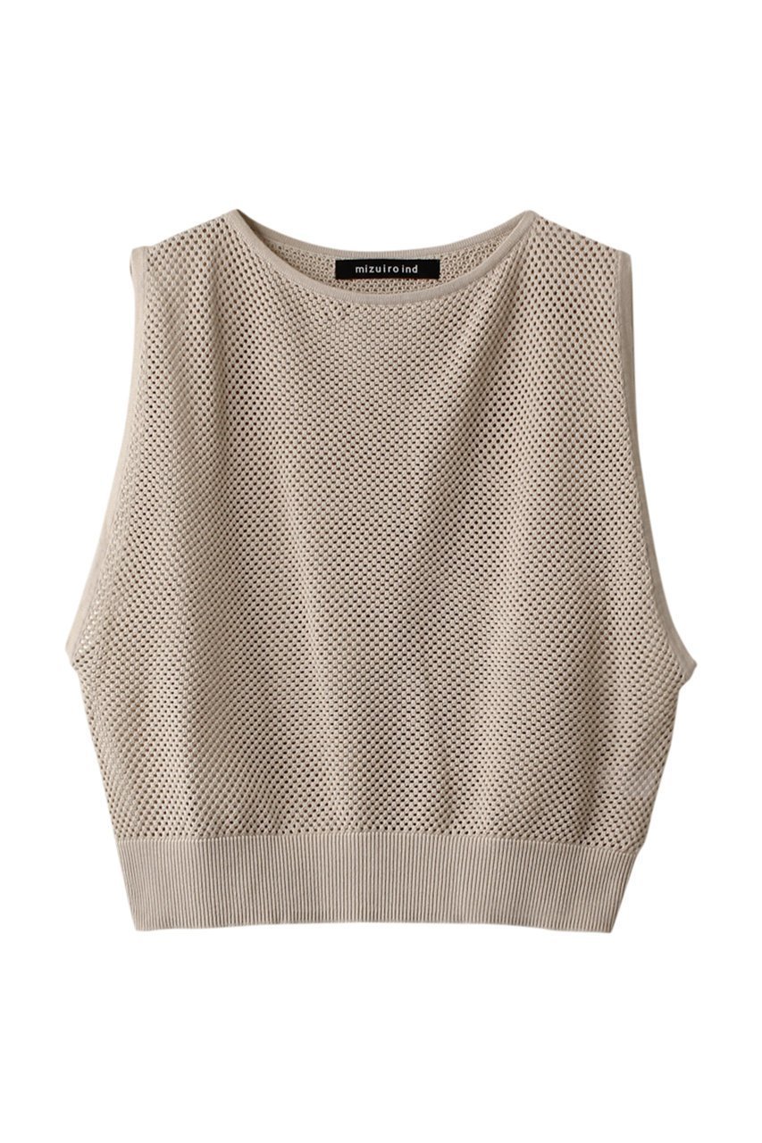 【mizuiro ind/ミズイロ インド】春夏のレイヤードスタイルに◎ シアーメッシュボートネックベスト 人気、トレンドファッション・服の通販 founy(ファニー) 【ミズイロ インド/mizuiro ind】 トレンドファッション・スタイル  Fashion Trends トレンド・ファッションスタイル Fashion Trends & Styles ファッション Fashion レディースファッション Ladies' Fashion Online トップス・カットソー Tops/Tshirt ニット Knit Tops ベスト/ジレ Gilets/Vests プルオーバー Pullover カットソー Cut And Sew シアー Sheer スリーブ Sleeve ベスト Vest メッシュ Mesh 夏 Summer 春 Spring S/S・春夏 Ss・Spring/Summer |ID:prp329100004592248