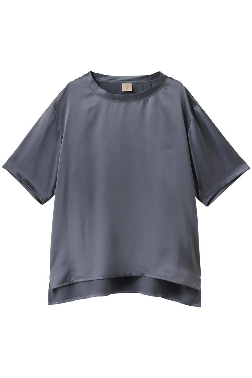 【Foo Tokyo/フートーキョー】極上の肌触りで包む シルクサテンの上品プルオーバー 人気、トレンドファッション・服の通販 founy(ファニー) 【フートーキョー/Foo Tokyo】 トレンドファッション・スタイル  Fashion Trends トレンド・ファッションスタイル Fashion Trends & Styles ファッション Fashion レディースファッション Ladies' Fashion Online トップス・カットソー Tops/Tshirt シャツ/ブラウス Shirts/Blouses プルオーバー Pullover サテン Satin ショート Short シルク Silk シンプル Simple スリーブ Sleeve リラックス Relax NEW・新作・新着・新入荷 New Arrivals |ID:prp329100004594146