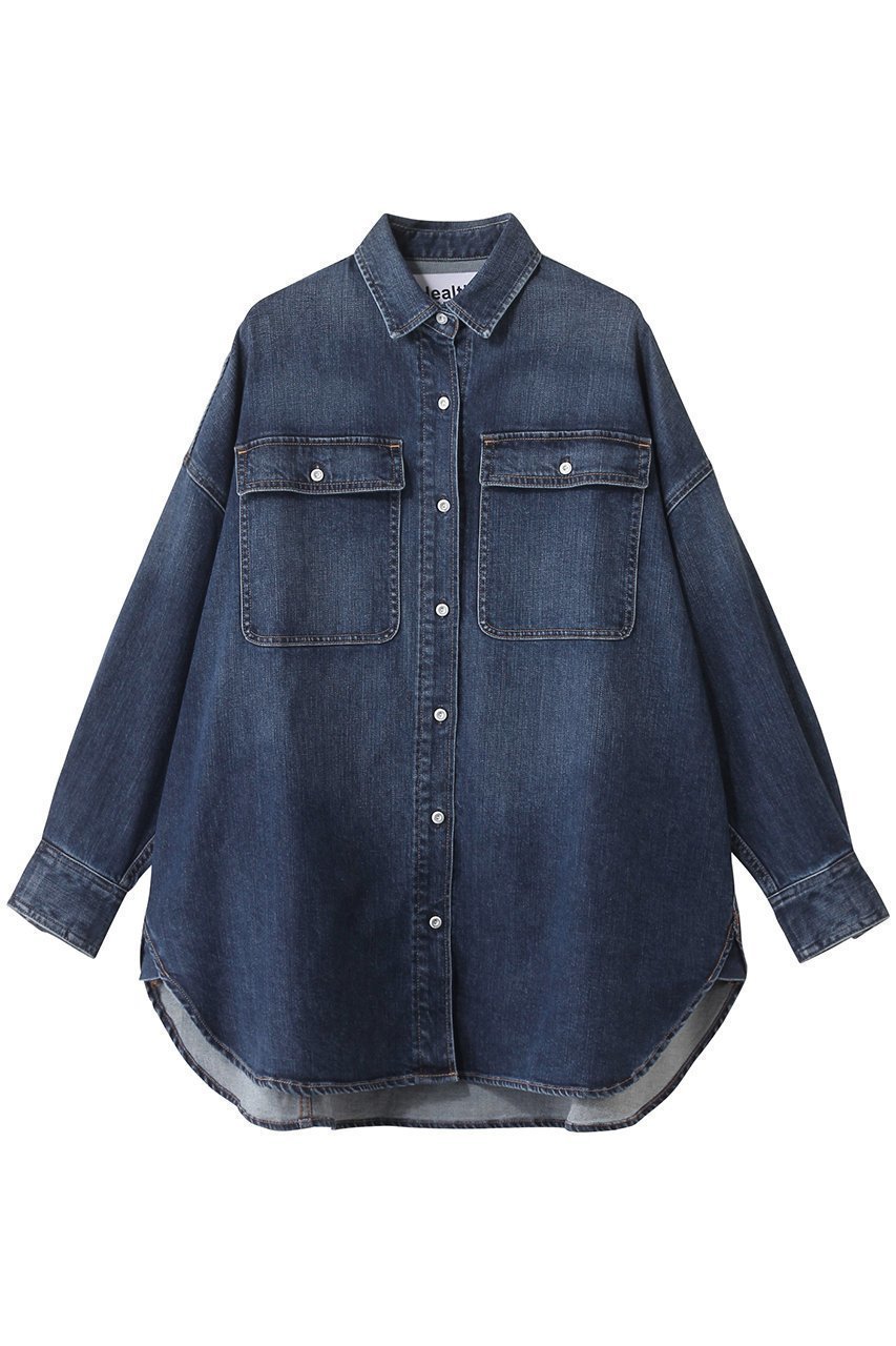 【Healthy Denim/ヘルシーデニム】ビッグサイズで着映える コットンリヨセルシャツ 人気、トレンドファッション・服の通販 founy(ファニー) 【ヘルシーデニム/Healthy Denim】 トレンドファッション・スタイル  Fashion Trends トレンド・ファッションスタイル Fashion Trends & Styles ファッション Fashion レディースファッション Ladies' Fashion Online トップス・カットソー Tops/Tshirt シャツ/ブラウス Shirts/Blouses 2025年 2025 2025-2026秋冬・A/W Aw/Autumn/Winter/Fw/Fall/2025-2026 スリーブ Sleeve チュニック Tunic デニム Denim ビッグ Big フロント Front ロング Long 定番 Standard A/W・秋冬 Aw・Autumn/Winter・Fw・Fall-Winter |ID:prp329100004596195