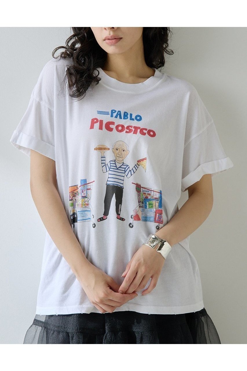 【Whim Gazette/ウィムガゼット】遊び心とヴィンテージ感を纏う大人のためのプリントTシャツ 人気、トレンドファッション・服の通販 founy(ファニー) 【ウィムガゼット/Whim Gazette】 トレンドファッション・スタイル  Trendy Fashion & Style ファッション、ブランド PICK UP! Must-Have Online Fashion Brands ファッション Fashion レディースファッション Fashion for Women トップス・カットソー Cut & Sew Tops シャツ・ブラウス・オフィスカジュアル Elegant Blouses & Button-Ups ロングTシャツ・Tシャツ Longline T-Shirts & Tees カットソー・ベーシックTシャツ Cut-and-Sewn Tops / Stretch Tees & Basics イラスト Illustration インナー Innerwear カーディガン Cardigan, Knitwear キャラクター Character, Licensed Characters ショート Short, Short Length ジャケット Jacket, Outerwear スリーブ Sleeve, Long Sleeve / Short Sleeve ダメージ Distressed, Destroyed プリント Print, Printed Pattern おすすめ Recommended / Our Picks 新作・新入荷 New Arrivals / New In |ID:prp329100004601640