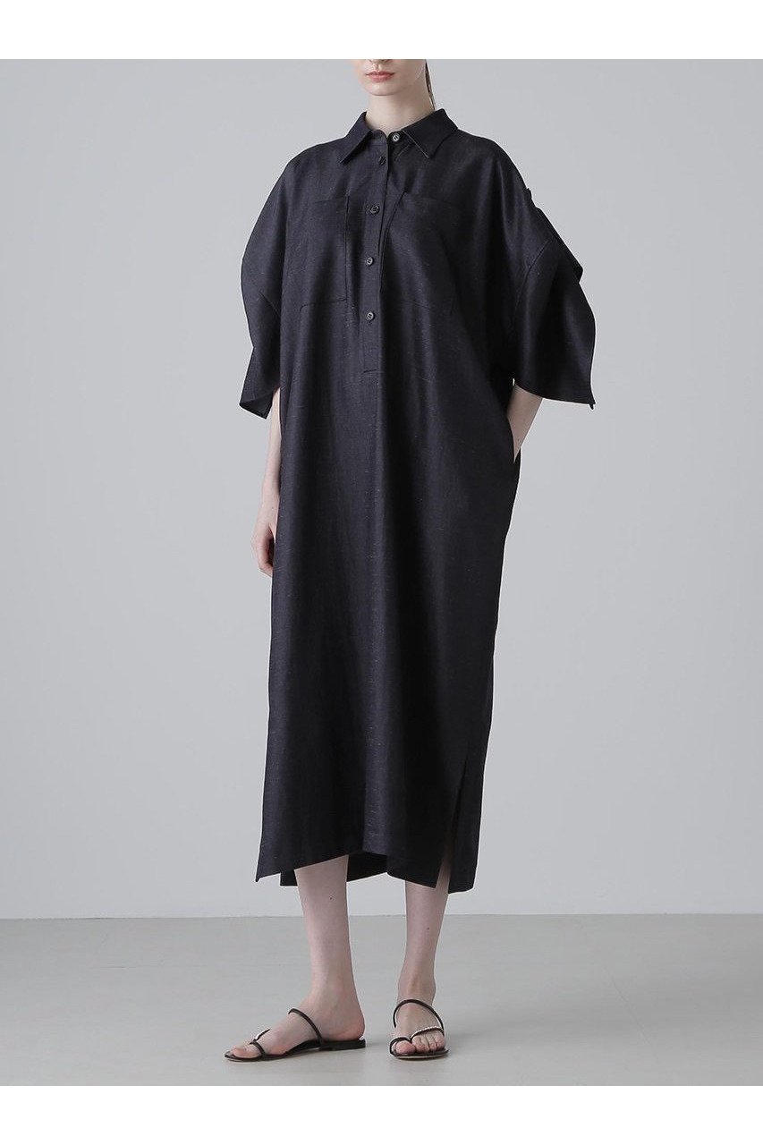 【ADORE/アドーア】【KIMONO-Tコラボ】ネイビーが映える 洗練シャツディテールドレス 人気、トレンドファッション・服の通販 founy(ファニー) 【アドーア/ADORE】 トレンドファッション・スタイル  Trendy Fashion & Style トレンド・ファッションスタイル Fashion Trends & Styles ファッション Fashion レディースファッション Fashion for Women ワンピース Dresses チュニック Tunic Tops & Dresses 2024年 2024 2024-2025秋冬・A/W Autumn/Winter 2024–25 AW24–25 コラボ Collaboration, Collab スリーブ Sleeve, Long Sleeve / Short Sleeve チュニック Tunic, Long Top ツイル Twist, Twisted Detail ドレス Dress, One-Piece ドレープ Drape, Draping Fabric |ID:prp329100004571622