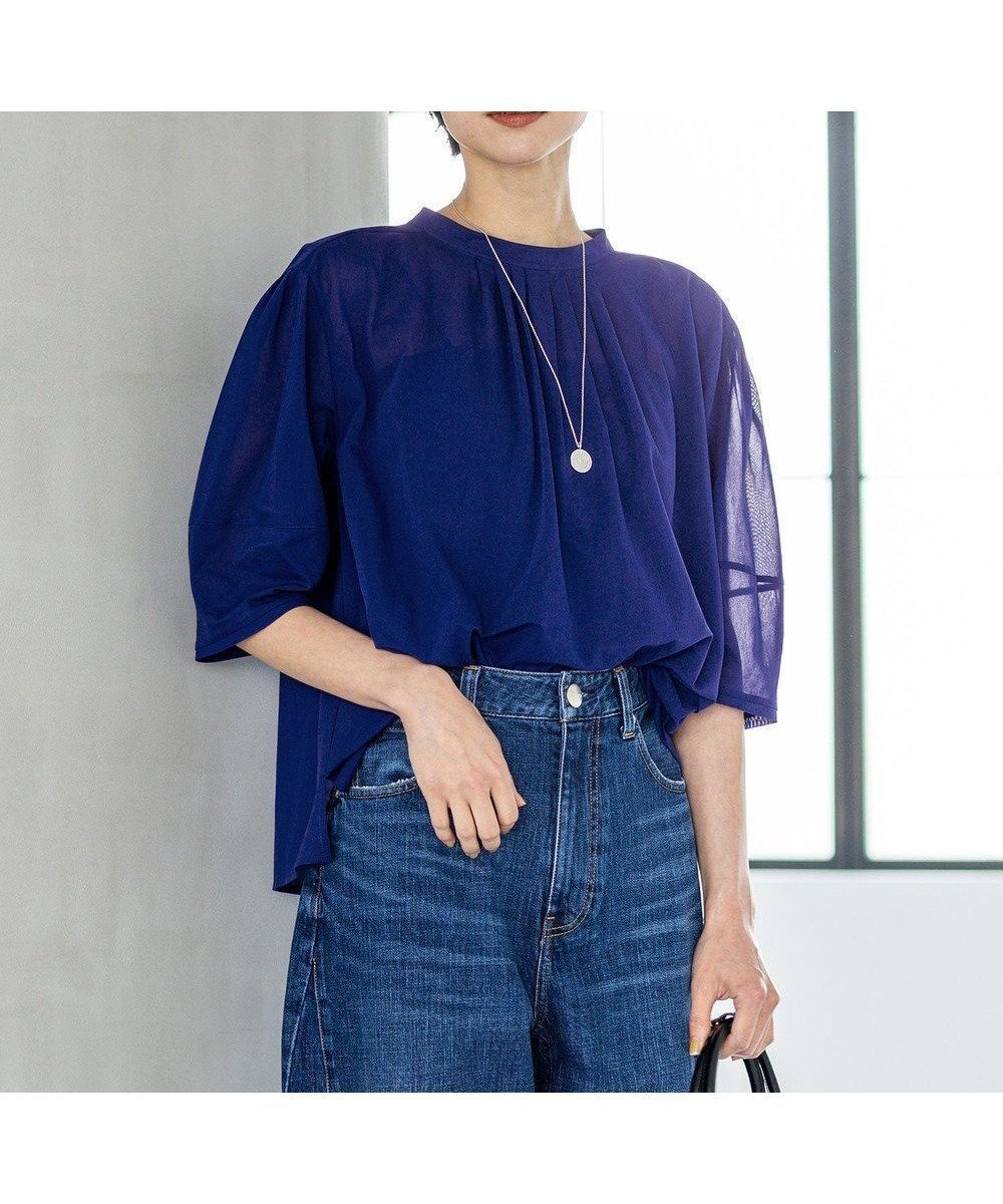 【NIJYUSANKU/23区】軽やかさと上品さを兼ね備えた トリコット編みのシアープルオーバーで秋を先取り 人気、トレンドファッション・服の通販 founy(ファニー) 【23区/NIJYUSANKU】 トレンドファッション・スタイル  Trendy Fashion & Style ファッション、ブランド PICK UP! Must-Have Online Fashion Brands ファッション Fashion レディースファッション Fashion for Women トップス・カットソー Cut & Sew Tops シャツ・ブラウス・オフィスカジュアル Elegant Blouses & Button-Ups ロングTシャツ・Tシャツ Longline T-Shirts & Tees カットソー・ベーシックTシャツ Cut-and-Sewn Tops / Stretch Tees & Basics 春 Spring 洗える Machine Washable カットソー Cut and Sewn Top ギャザー Gathered, Ruffled シアー Sheer, See-Through シンプル Simple, Minimal ダウン Down, Puffer デニム Denim, Jeans Material フォルム Silhouette, Form フリル Frill, Ruffle S/S・春夏 SS, Spring/Summer, Warm Season 新作・新入荷 New Arrivals / New In 夏 Summer エレガント 上品 Elegant ビジネス 仕事 通勤 Business / Work / Commuting 2025年 2025 2025-2026秋冬・A/W Autumn/Winter 2025–26 AW25–26 |ID:prp329100004602187