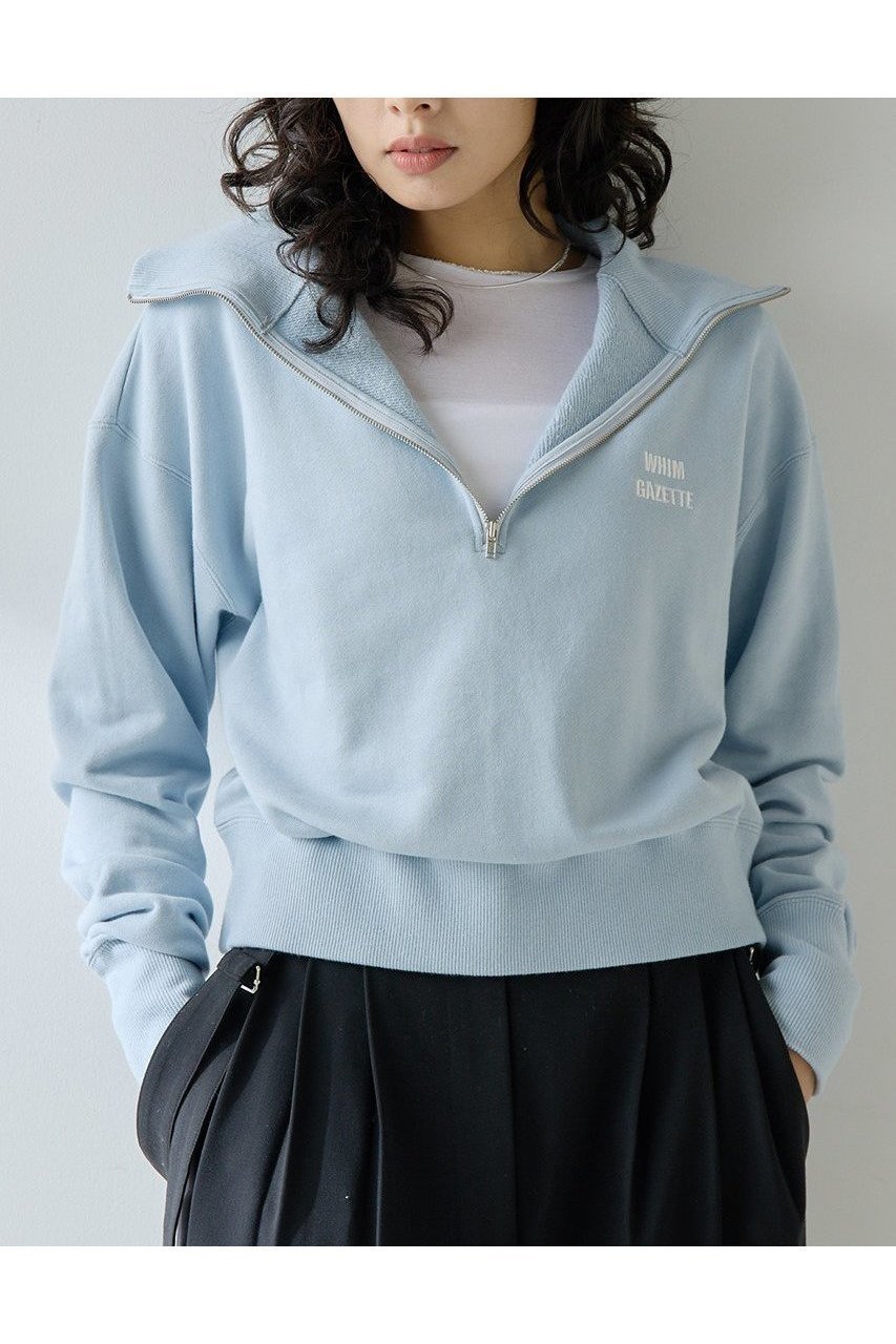 【ウィムガゼット / Whim Gazette】のハーフジップロゴ裏毛プルオーバー 人気、トレンドファッション・服の通販 founy(ファニー) 【ウィムガゼット/Whim Gazette】 トレンドファッション・スタイル  Trendy Fashion & Style ファッション、ブランド PICK UP! Must-Have Online Fashion Brands ファッション Fashion レディースファッション Fashion for Women トップス・カットソー Cut & Sew Tops シャツ・ブラウス・オフィスカジュアル Elegant Blouses & Button-Ups ロングTシャツ・Tシャツ Longline T-Shirts & Tees カジュアルプルオーバー・ニットトップス Pullovers & Knit Tops / Casual Pullovers カットソー・ベーシックTシャツ Cut-and-Sewn Tops / Stretch Tees & Basics インナー Innerwear ジャケット Jacket, Outerwear スタンダード Standard, Basic スタンド Stand Collar, Upright Stand スリーブ Sleeve, Long Sleeve / Short Sleeve バランス Balance, Style Balance ボトム Bottoms, Lower Wear ロング Long, Long-Length ワンポイント One Point, Statement Accent A/W・秋冬 Autumn/Winter 2025年 2025 2025-2026秋冬・A/W Autumn/Winter 2025–26 AW25–26 |ID:prp329100004614033