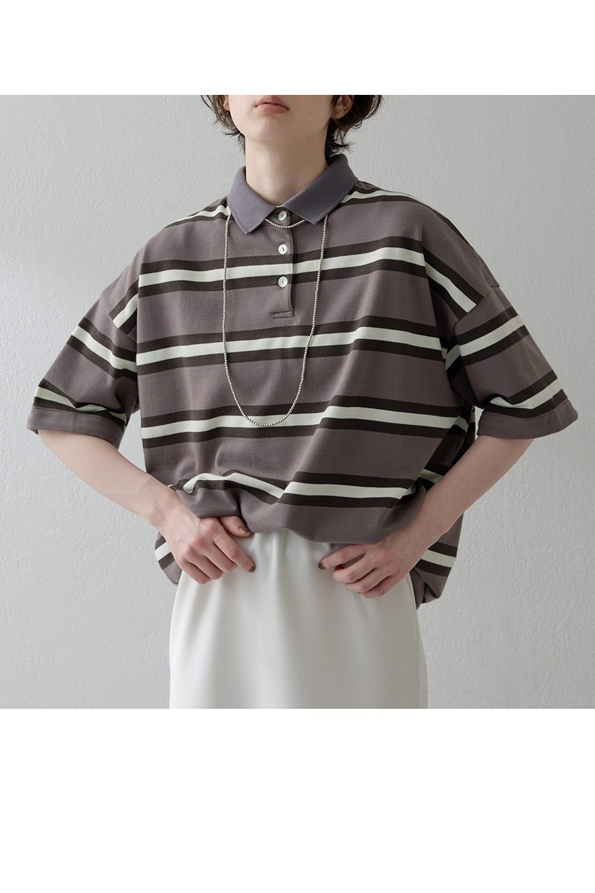 【ウィムガゼット / Whim Gazette】の【THE PAUSE】ボーダーBIGポロシャツ 人気、トレンドファッション・服の通販 founy(ファニー) 【ウィムガゼット/Whim Gazette】 トレンドファッション・スタイル  Trendy Fashion & Style ファッション、ブランド PICK UP! Must-Have Online Fashion Brands ファッション Fashion レディースファッション Fashion for Women トップス・カットソー Cut & Sew Tops シャツ・ブラウス・オフィスカジュアル Elegant Blouses & Button-Ups ポロシャツ・きれいめカジュアル Smart-Casual Polo Tops 2025年 2025 2025-2026秋冬・A/W Autumn/Winter 2025–26 AW25–26 おすすめ Recommended / Our Picks ボトム Bottoms, Lower Wear ボーダー Border, Stripe ポロシャツ Polo Shirt, Collared Tee リラックス Relax, Relaxed Fit A/W・秋冬 Autumn/Winter |ID:prp329100004614067