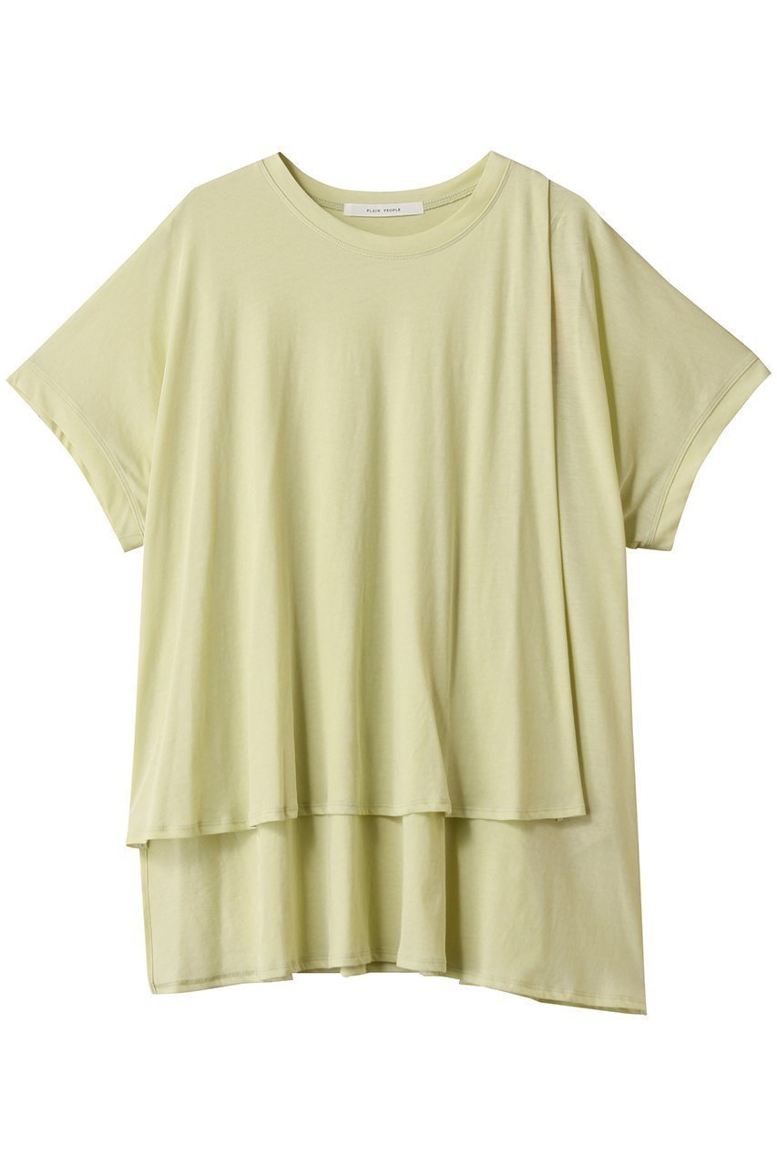 【プレインピープル / PLAIN PEOPLE】の超強撚天竺イレギュラーデザインTシャツ 人気、トレンドファッション・服の通販 founy(ファニー) 【プレインピープル/PLAIN PEOPLE】 トレンドファッション・スタイル  Trendy Fashion & Style ファッション、ブランド PICK UP! Must-Have Online Fashion Brands ファッション Fashion レディースファッション Fashion for Women トップス・カットソー Cut & Sew Tops シャツ・ブラウス・オフィスカジュアル Elegant Blouses & Button-Ups ロングTシャツ・Tシャツ Longline T-Shirts & Tees カットソー・ベーシックTシャツ Cut-and-Sewn Tops / Stretch Tees & Basics 2025年 2025 2025-2026秋冬・A/W Autumn/Winter 2025–26 AW25–26 イレギュラー Irregular Design ショート Short, Short Length スリーブ Sleeve, Long Sleeve / Short Sleeve ドレープ Drape, Draping Fabric 無地 Plain, Solid Color A/W・秋冬 Autumn/Winter |ID:prp329100004615955