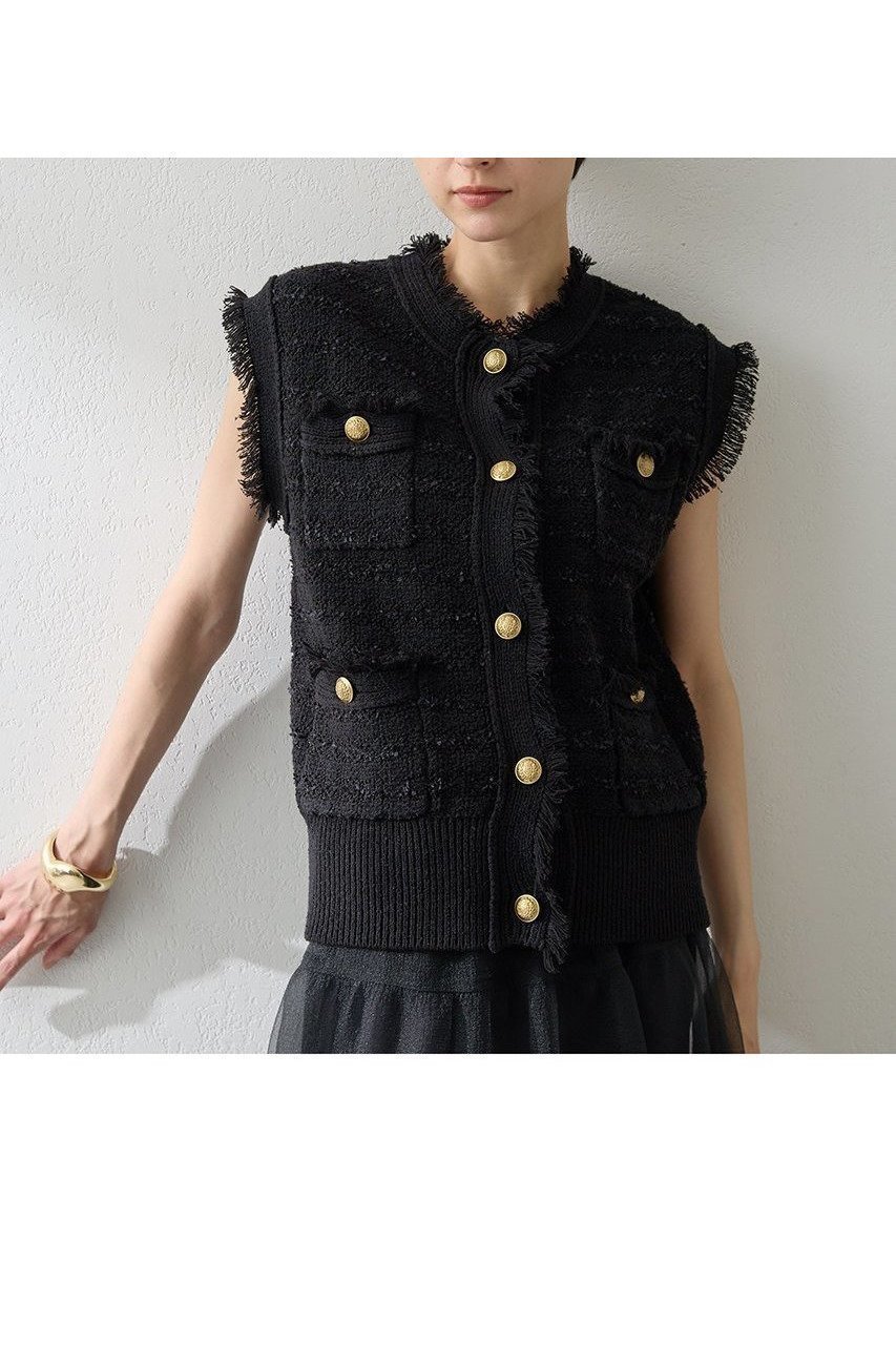 【ウィムガゼット / Whim Gazette】のツィードニットジレ 人気、トレンドファッション・服の通販 founy(ファニー) 【ウィムガゼット/Whim Gazette】 トレンドファッション・スタイル  Trendy Fashion & Style ファッション、ブランド PICK UP! Must-Have Online Fashion Brands ファッション Fashion レディースファッション Fashion for Women アウター Coat / Outerwear Collection レディースジャケット・軽アウター Jackets 2025年 2025 2025-2026秋冬・A/W Autumn/Winter 2025–26 AW25–26 クラシカル Classical, Vintage-Inspired クラシック Classic, Timeless Style ジャケット Jacket, Outerwear ツイード Twill, Twill Weave ベスト Vest, Waistcoat ミックス Mix, Mixed Style モダン Modern, Contemporary ラグジュアリー Luxury, Elegant A/W・秋冬 Autumn/Winter |ID:prp329100004619153