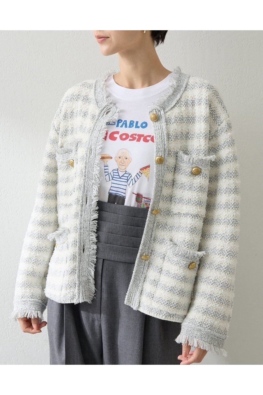 【ウィムガゼット / Whim Gazette】のツィードニットジャケット 人気、トレンドファッション・服の通販 founy(ファニー) 【ウィムガゼット/Whim Gazette】 トレンドファッション・スタイル  Trendy Fashion & Style ファッション、ブランド PICK UP! Must-Have Online Fashion Brands ファッション Fashion レディースファッション Fashion for Women アウター Coat / Outerwear Collection レディースジャケット・軽アウター Jackets 2025年 2025 2025-2026秋冬・A/W Autumn/Winter 2025–26 AW25–26 おすすめ Recommended / Our Picks カーディガン Cardigan, Knitwear クラシカル Classical, Vintage-Inspired ジャケット Jacket, Outerwear ツイード Twill, Twill Weave フリンジ Fringe, Tassel ミックス Mix, Mixed Style エレガント 上品 Elegant A/W・秋冬 Autumn/Winter |ID:prp329100004619152