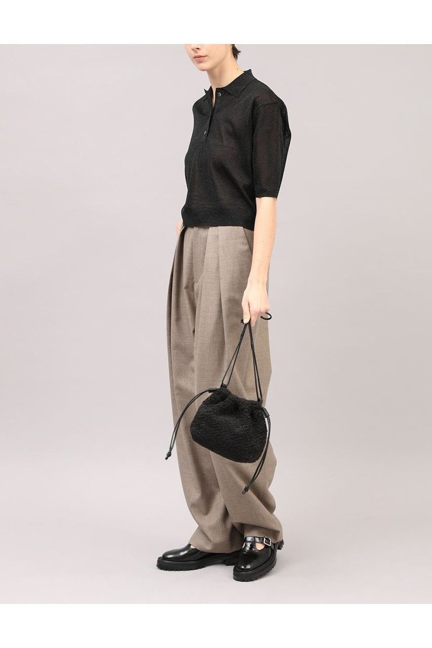 【サクラ / SACRA】のエクストラファイングロッシーヤーンポロトップス 人気、トレンドファッション・服の通販 founy(ファニー) 【サクラ/SACRA】 トレンドファッション・スタイル  Trendy Fashion & Style ファッション、ブランド PICK UP! Must-Have Online Fashion Brands ファッション Fashion レディースファッション Fashion for Women トップス・カットソー Cut & Sew Tops ニット Knit Tops & Sweaters カジュアルプルオーバー・ニットトップス Pullovers & Knit Tops / Casual Pullovers 2025年 2025 2025-2026秋冬・A/W Autumn/Winter 2025–26 AW25–26 カットソー Cut and Sewn Top クロップド Cropped, Short Length シアー Sheer, See-Through A/W・秋冬 Autumn/Winter |ID:prp329100004625452