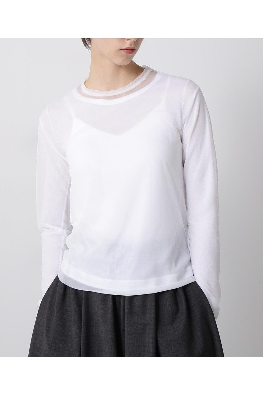 【ヒューエルミュージアム / hueLe Museum】の【hLM】シアーレイヤードTシャツ 人気、トレンドファッション・服の通販 founy(ファニー) 【ヒューエルミュージアム/hueLe Museum】 トレンドファッション・スタイル  Trendy Fashion & Style ファッション、ブランド PICK UP! Must-Have Online Fashion Brands ファッション Fashion レディースファッション Fashion for Women トップス・カットソー Cut & Sew Tops シャツ・ブラウス・オフィスカジュアル Elegant Blouses & Button-Ups ロングTシャツ・Tシャツ Longline T-Shirts & Tees カットソー・ベーシックTシャツ Cut-and-Sewn Tops / Stretch Tees & Basics インナー Innerwear シアー Sheer, See-Through ジャケット Jacket, Outerwear スリーブ Sleeve, Long Sleeve / Short Sleeve ロング Long, Long-Length |ID:prp329100004630123