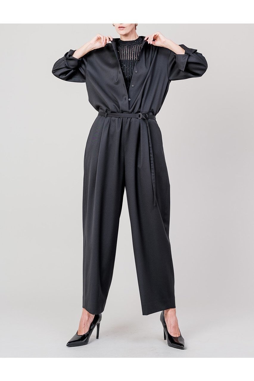【ドメル / DOMELLE】のREDA ツイル ジャンプスーツ 人気、トレンドファッション・服の通販 founy(ファニー) 【ドメル/DOMELLE】 トレンドファッション・スタイル  Trendy Fashion & Style ファッション、ブランド PICK UP! Must-Have Online Fashion Brands ファッション Fashion レディースファッション Fashion for Women パンツ Pants & Trousers 2025年 2025 2025-2026秋冬・A/W Autumn/Winter 2025–26 AW25–26 イタリア Italy シンプル Simple, Minimal スーツ Suit, Formalwear ツイル Twist, Twisted Detail ブラウジング Blouson Silhouette, Cinched Waist ワイド Wide, Wide Fit ワーク Workwear, Utility Style A/W・秋冬 Autumn/Winter |ID:prp329100004632871