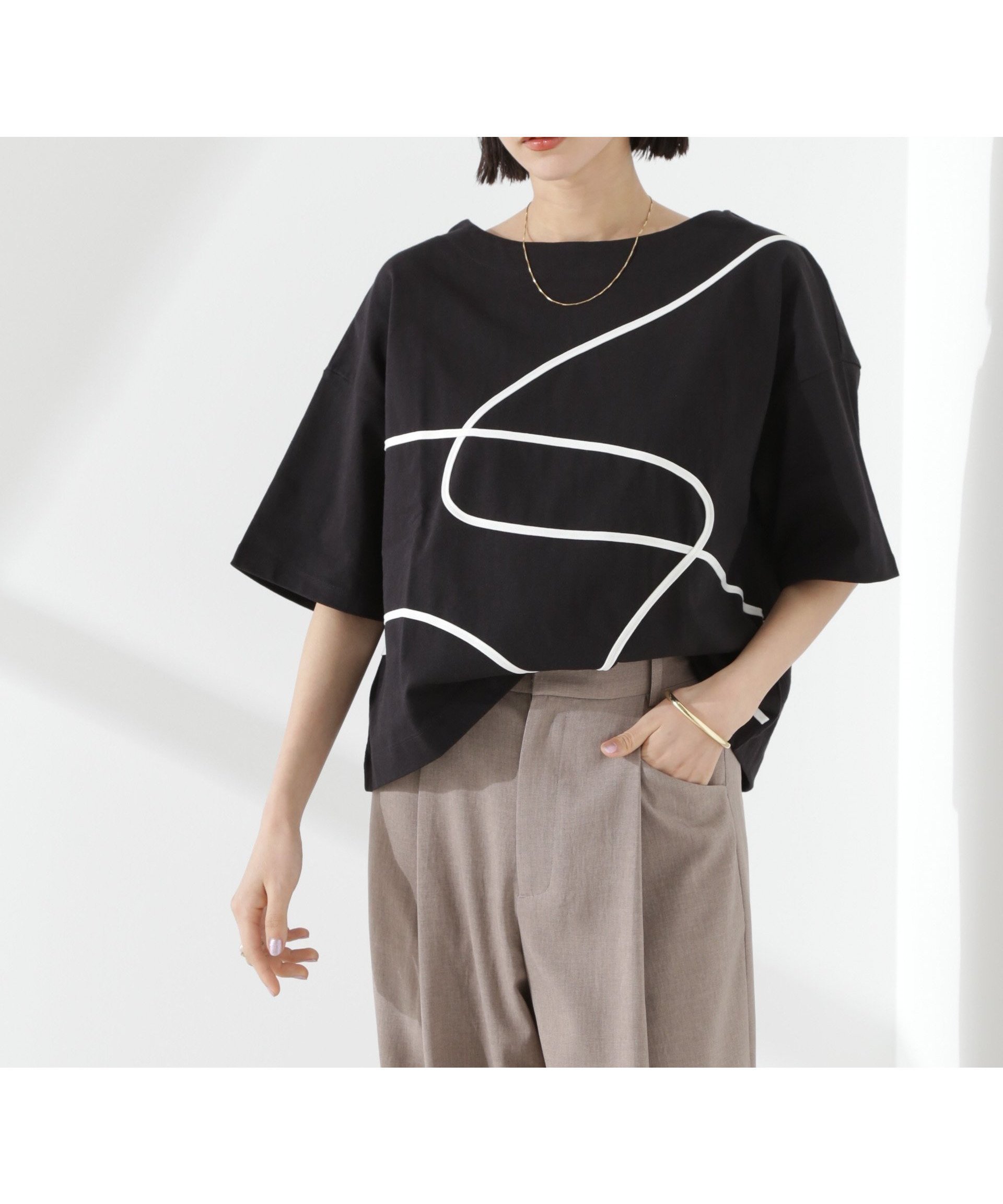 【ナノ ユニバース / nano universe】のコード刺繍クルーネックカットトップス 人気、トレンドファッション・服の通販 founy(ファニー) 【ナノ ユニバース/nano universe】 トレンドファッション・スタイル  Trendy Fashion & Style ファッション、ブランド PICK UP! Must-Have Online Fashion Brands ファッション Fashion レディースファッション Fashion for Women トップス・カットソー Cut & Sew Tops 春 Spring カットソー Cut and Sewn Top スラックス Slacks, Dress Pants トレンド Trend, Trending Now 手描き Hand-Drawn, Illustrated フレア Flare, Flared ボトム Bottoms, Lower Wear ワイド Wide, Wide Fit S/S・春夏 SS, Spring/Summer, Warm Season 夏 Summer 2025年 2025 2025春夏・S/S Spring/Summer 2025 SS25 |ID:prp329100004579972