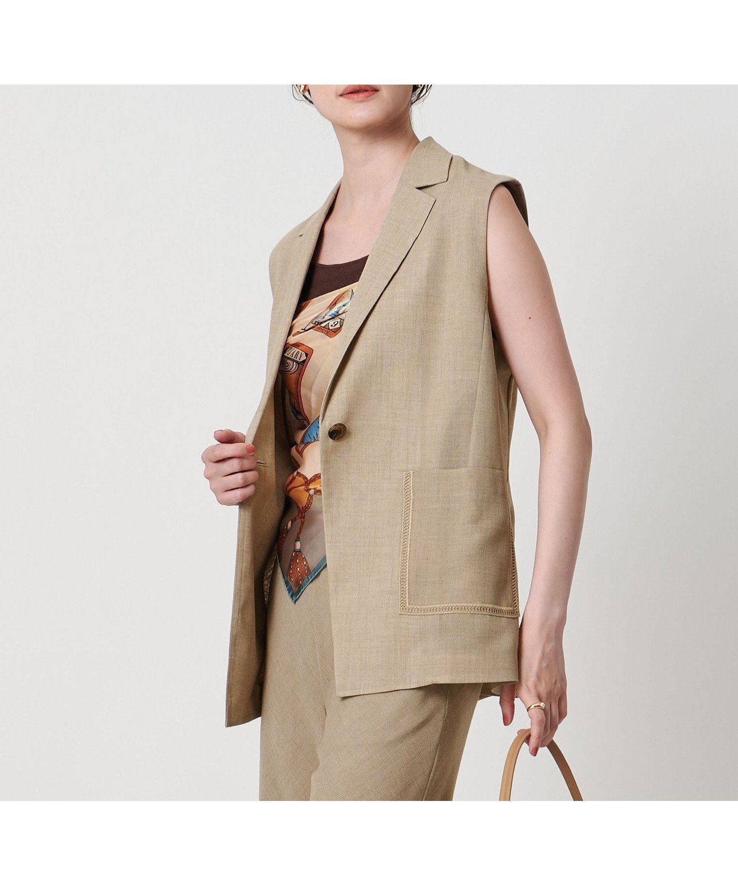 【ユナイテッドアローズ / UNITED ARROWS】のSpiree asami ベスト -防シワ ウォッシャブル- 人気、トレンドファッション・服の通販 founy(ファニー) 【ユナイテッドアローズ/UNITED ARROWS】 トレンドファッション・スタイル  Trendy Fashion & Style ファッション、ブランド PICK UP! Must-Have Online Fashion Brands ファッション Fashion レディースファッション Fashion for Women アウター Coat / Outerwear Collection トップス・カットソー Cut & Sew Tops ベスト&ジレ / 重ね着スタイル Vests & Gilets おすすめ Recommended / Our Picks インナー Innerwear ウォッシャブル Machine Washable セットアップ Set-Up, Coordinated Outfit パッチ Patch, Appliqué ベスト Vest, Waistcoat ポケット Pocket, Pocket Detail ミックス Mix, Mixed Style レース Lace, Lace Fabric エレガント 上品 Elegant 夏 Summer |ID:prp329100004632528