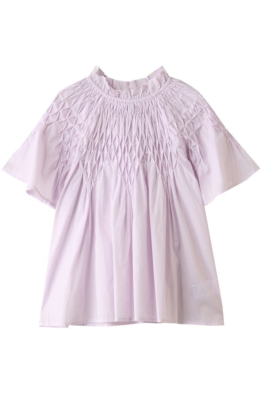 【マーレット / MERLETTE】のBEJART スモッキング刺しゅう ハイネックブラウス 人気、トレンドファッション・服の通販 founy(ファニー) 【マーレット/MERLETTE】 トレンドファッション・スタイル  Trendy Fashion & Style ファッション、ブランド PICK UP! Must-Have Online Fashion Brands ファッション Fashion レディースファッション Fashion for Women トップス・カットソー Cut & Sew Tops シャツ・ブラウス・オフィスカジュアル Elegant Blouses & Button-Ups 2025年 2025 2025-2026秋冬・A/W Autumn/Winter 2025–26 AW25–26 ギャザー Gathered, Ruffled ショート Short, Short Length スモッキング Smocking, Gathered Stitching スリーブ Sleeve, Long Sleeve / Short Sleeve センター Center, Center Line ハイネック High Neck, Mock Neck フェミニン Feminine, Girly フリル Frill, Ruffle フレア Flare, Flared エレガント 上品 Elegant A/W・秋冬 Autumn/Winter |ID:prp329100004636679