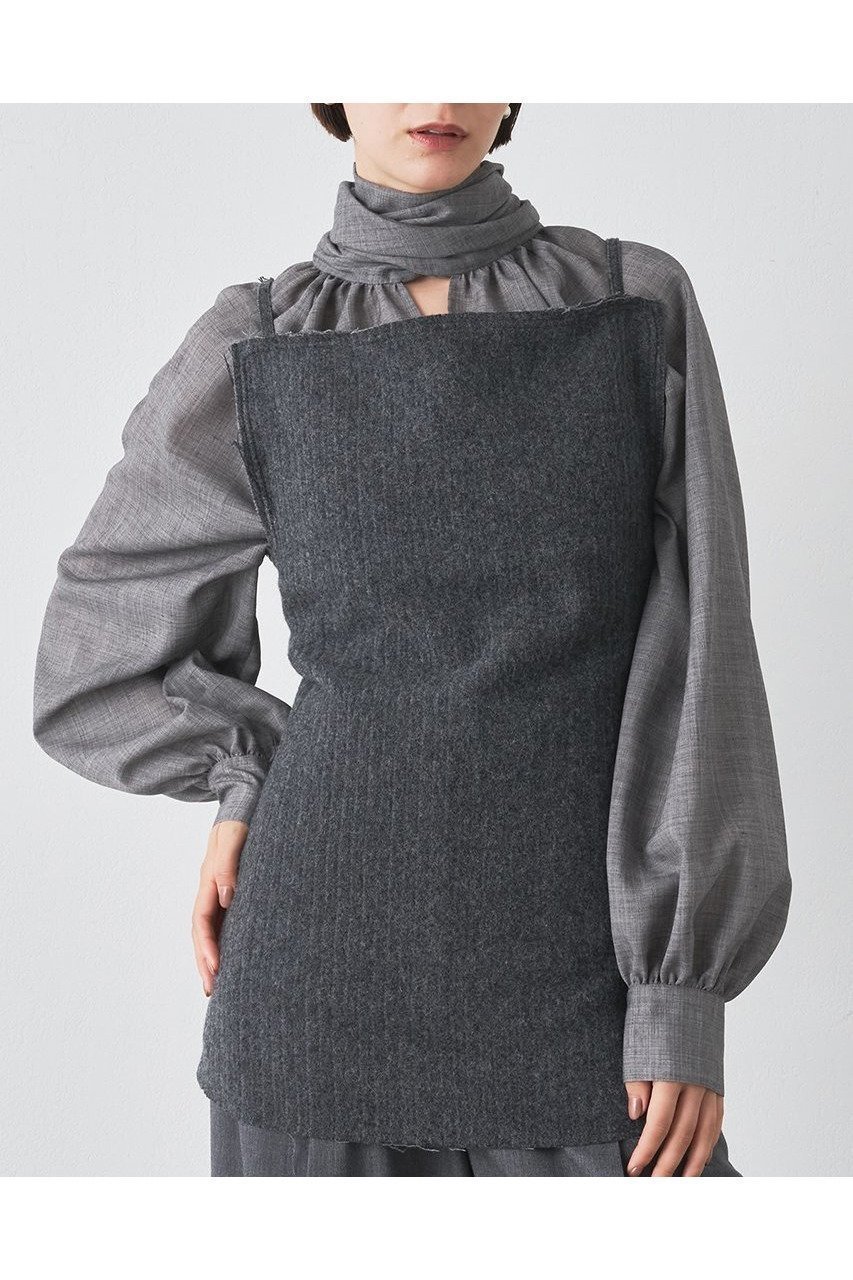 【ウィムガゼット / Whim Gazette】のウールピケトップ 人気、トレンドファッション・服の通販 founy(ファニー) 【ウィムガゼット/Whim Gazette】 トレンドファッション・スタイル  Trendy Fashion & Style ファッション、ブランド PICK UP! Must-Have Online Fashion Brands ファッション Fashion レディースファッション Fashion for Women トップス・カットソー Cut & Sew Tops キャミソール&ノースリーブ Camisoles & Sleeveless Tops シャツ・ブラウス・オフィスカジュアル Elegant Blouses & Button-Ups 2025年 2025 2025-2026秋冬・A/W Autumn/Winter 2025–26 AW25–26 カットソー Cut and Sewn Top コーデュロイ Corduroy, Cord Fabric ノースリーブ Sleeveless, No-Sleeve ラップ Wrap, Wrap Design ワイヤー Wire, Wired Bra A/W・秋冬 Autumn/Winter |ID:prp329100004644424