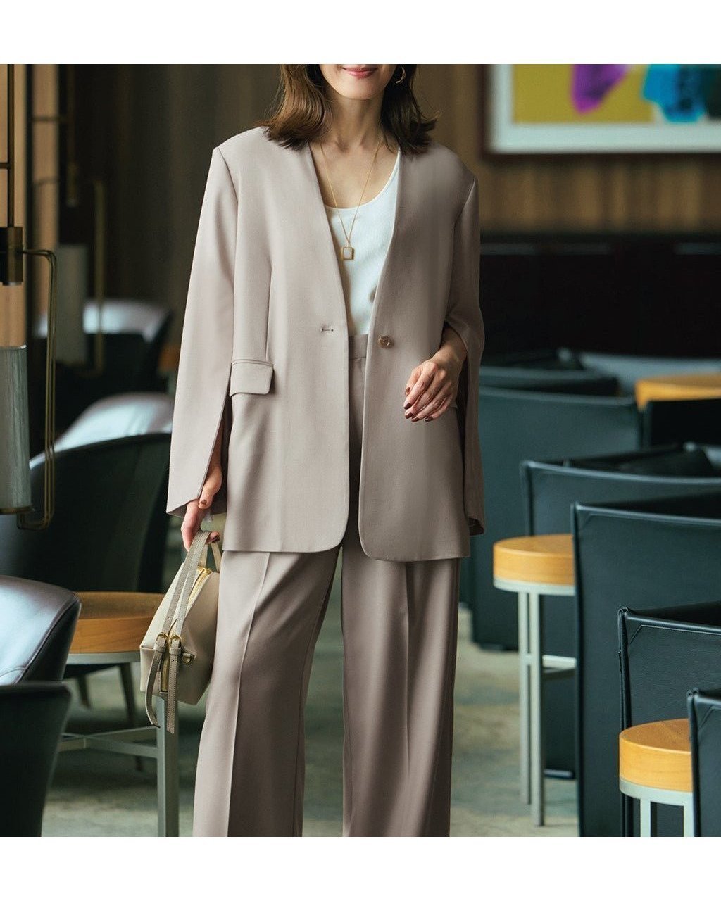 【ドゥクラッセ / DoCLASSE】のウール混サキソニー・スリット袖ジャケット 人気、トレンドファッション・服の通販 founy(ファニー) 【ドゥクラッセ/DoCLASSE】 トレンドファッション・スタイル  Trendy Fashion & Style ファッション、ブランド PICK UP! Must-Have Online Fashion Brands ファッション Fashion レディースファッション Fashion for Women アウター Coat / Outerwear Collection レディースジャケット・軽アウター Jackets 新作・新入荷 New Arrivals / New In ジップ Zip, Zipper ジャケット Jacket, Outerwear スリット Slit, Slit Detail スリーブ Sleeve, Long Sleeve / Short Sleeve セットアップ Set-Up, Coordinated Outfit モダン Modern, Contemporary 定番 Standard, Basic Item 秋 Autumn |ID:prp329100004638415