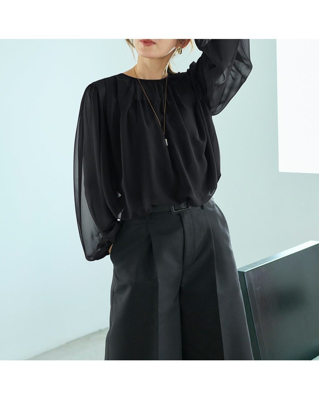 【ドゥクラッセ / DoCLASSE】のシアージョーゼット・ギャザーブラウス 人気、トレンドファッション・服の通販 founy(ファニー) 【ドゥクラッセ/DoCLASSE】 トレンドファッション・スタイル  Trendy Fashion & Style ファッション、ブランド PICK UP! Must-Have Online Fashion Brands ファッション Fashion レディースファッション Fashion for Women トップス・カットソー Cut & Sew Tops シャツ・ブラウス・オフィスカジュアル Elegant Blouses & Button-Ups 新作・新入荷 New Arrivals / New In おすすめ Recommended / Our Picks ギャザー Gathered, Ruffled スリーブ Sleeve, Long Sleeve / Short Sleeve トレンド Trend, Trending Now ベスト Vest, Waistcoat 今季 This Season, Current Season A/W・秋冬 Autumn/Winter |ID:prp329100004638437