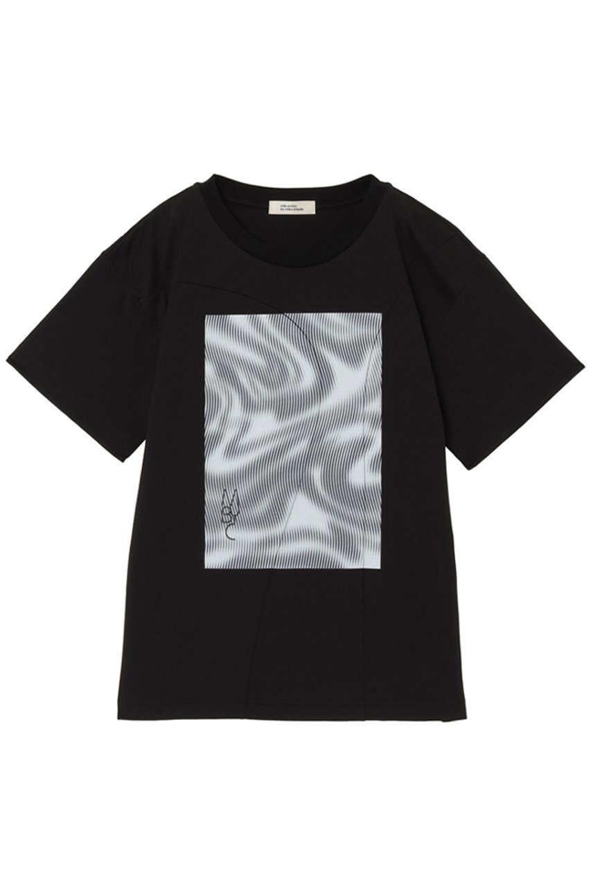 【ミラ ショーン バイ チカ キサダ / mila schon by chika kisada】のMBYCグラフィック Tシャツ 人気、トレンドファッション・服の通販 founy(ファニー) 【ミラ ショーン バイ チカ キサダ/mila schon by chika kisada】 トレンドファッション・スタイル  Trendy Fashion & Style ファッション、ブランド PICK UP! Must-Have Online Fashion Brands ファッション Fashion レディースファッション Fashion for Women トップス・カットソー Cut & Sew Tops シャツ・ブラウス・オフィスカジュアル Elegant Blouses & Button-Ups ロングTシャツ・Tシャツ Longline T-Shirts & Tees カットソー・ベーシックTシャツ Cut-and-Sewn Tops / Stretch Tees & Basics 2025年 2025 2025-2026秋冬・A/W Autumn/Winter 2025–26 AW25–26 なめらか Smooth, Silky Texture インナー Innerwear グラフィック Graphic, Graphic Design ショート Short, Short Length スリーブ Sleeve, Long Sleeve / Short Sleeve A/W・秋冬 Autumn/Winter |ID:prp329100004645486