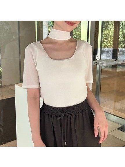 【スナイデル / SNIDEL】のフロッキーチュールカットプルオーバー 人気、トレンドファッション・服の通販 founy(ファニー) 【スナイデル/SNIDEL】 トレンドファッション・スタイル  Trendy Fashion & Style ファッション、ブランド PICK UP! Must-Have Online Fashion Brands ファッション Fashion レディースファッション Fashion for Women トップス・カットソー Cut & Sew Tops カジュアルプルオーバー・ニットトップス Pullovers & Knit Tops / Casual Pullovers アクセサリー Fashion Accessories インナー Innerwear エレガント 上品 Elegant 秋 Autumn キャミソール Camisole, Spaghetti Strap Top コーデュロイ Corduroy, Cord Fabric 今季 This Season, Current Season シアー Sheer, See-Through シンプル Simple, Minimal チョーカー Tulle, Mesh Fabric 定番 Standard, Basic Item 人気 Popular, Best Seller 半袖 Short Sleeve, Half Sleeve リボン Ribbon, Bow おすすめ Recommended / Our Picks |ID:prp329100004647701