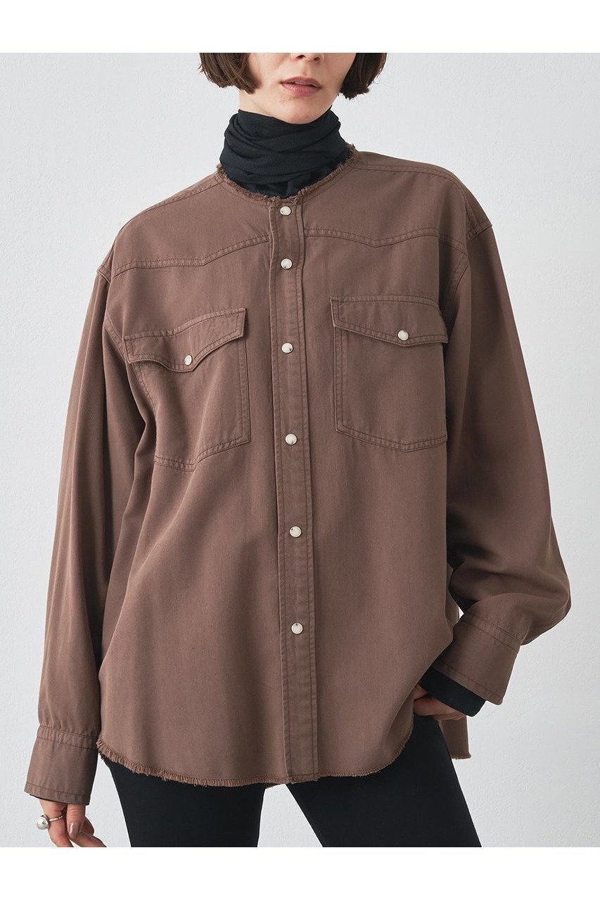 【ウィムガゼット / Whim Gazette】のセイヒンゾメヨーク切替シャツ 人気、トレンドファッション・服の通販 founy(ファニー) 【ウィムガゼット/Whim Gazette】 トレンドファッション・スタイル  Trendy Fashion & Style ファッション、ブランド PICK UP! Must-Have Online Fashion Brands ファッション Fashion レディースファッション Fashion for Women トップス・カットソー Cut & Sew Tops シャツ・ブラウス・オフィスカジュアル Elegant Blouses & Button-Ups 2025年 2025 2025-2026秋冬・A/W Autumn/Winter 2025–26 AW25–26 スマート Smart, Elegant スリーブ Sleeve, Long Sleeve / Short Sleeve ドレープ Drape, Draping Fabric ヨーク Yoke, Yoke Design ロング Long, Long-Length 切替 Switching, Contrast Panel A/W・秋冬 Autumn/Winter |ID:prp329100004649122