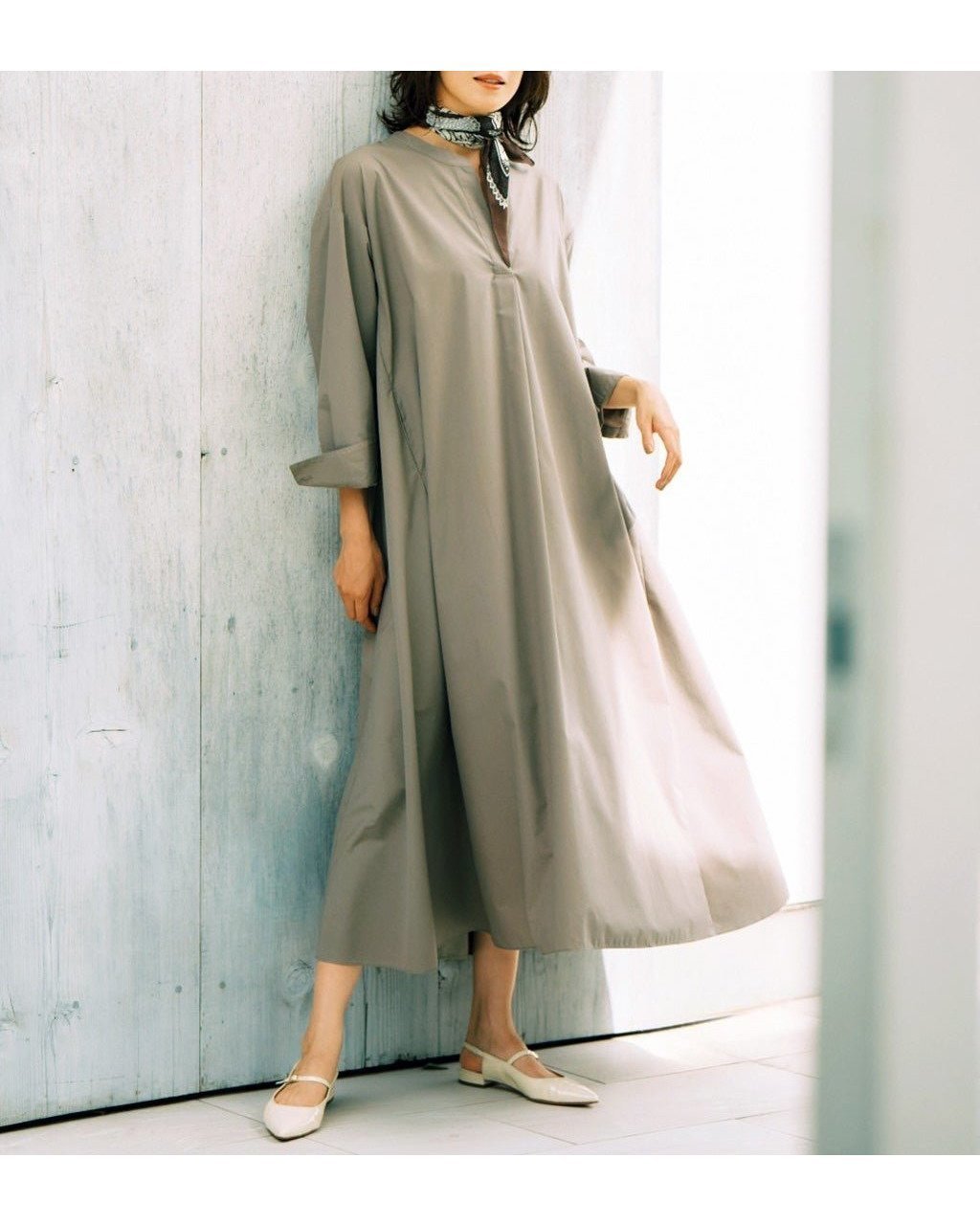 【ドゥクラッセ / DoCLASSE】のバンドカラー・コットン混シャツワンピース 人気、トレンドファッション・服の通販 founy(ファニー) 【ドゥクラッセ/DoCLASSE】 トレンドファッション・スタイル  Trendy Fashion & Style ファッション、ブランド PICK UP! Must-Have Online Fashion Brands ファッション Fashion レディースファッション Fashion for Women ワンピース Dresses シャツワンピース / 1枚で着映えコーデ Shirt Dresses 新作・新入荷 New Arrivals / New In なめらか Smooth, Silky Texture スキッパー Skipper, Open Collar ストライプ Stripe, Striped Pattern ドレープ Drape, Draping Fabric バイアス Bias, Diagonal Cut フェイス Face, Facial Design フレア Flare, Flared ポケット Pocket, Pocket Detail |ID:prp329100004638417