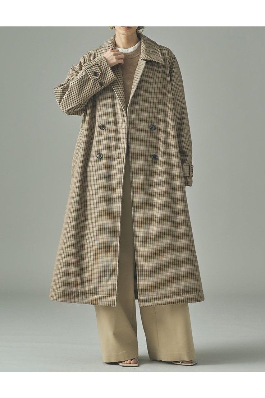 【カレンソロジー/Curensology】のガンクラブチェックコート 人気、トレンドファッション・服の通販 founy(ファニー) 【カレンソロジー/Curensology】 トレンドファッション・スタイル  Trendy Fashion & Style ファッション、ブランド PICK UP! Must-Have Online Fashion Brands ファッション Fashion レディースファッション Fashion for Women アウター Coat / Outerwear Collection コート・ロングコート・ピーコート Long Coats, Peacoats & More スウェット / スエット Sweatshirt, Sweatwear スタンド Stand Collar, Upright Stand チェック Check, Plaid, Tartan トレンチ Trench, Trench Coat モダン Modern, Contemporary ロング Long, Long-Length エレガント 上品 Elegant 新作・新入荷 New Arrivals / New In 日本製 Made In Japan 軽量 Lightweight, Ultra Light |ID:prp329100004658521