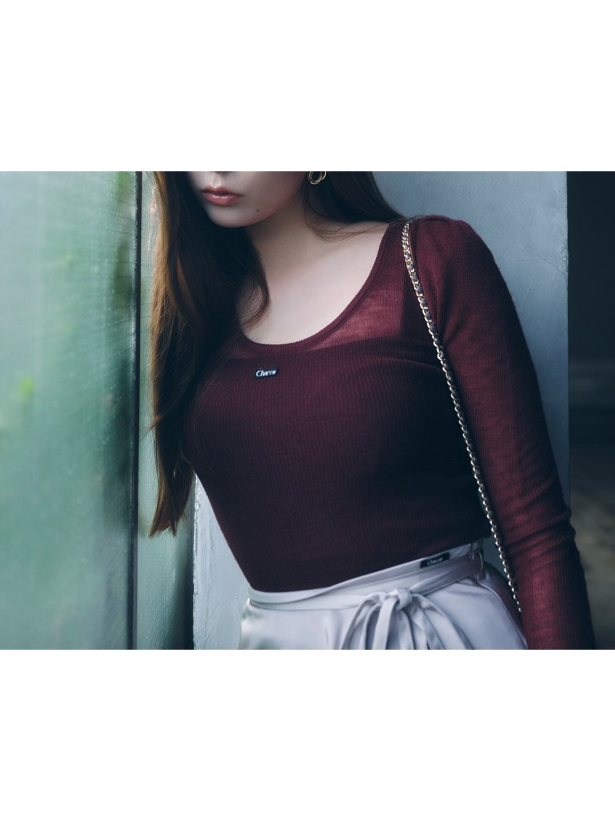 【スナイデル / SNIDEL】の【Chacott】シアーリブニット 人気、トレンドファッション・服の通販 founy(ファニー) 【スナイデル/SNIDEL】 トレンドファッション・スタイル  Trendy Fashion & Style ファッション、ブランド PICK UP! Must-Have Online Fashion Brands ファッション Fashion レディースファッション Fashion for Women トップス・カットソー Cut & Sew Tops ニット Knit Tops & Sweaters インナー Innerwear ウェーブ Wavy Pattern シアー Sheer, See-Through 長袖 Long Sleeve, Full Sleeve バレエ Ballet, Ballet Style フィット Fit, Slim Fit フェミニン Feminine, Girly フロント Front, Front Design リブニット Rib Knit, Ribbed Knit ワンポイント One Point, Statement Accent おすすめ Recommended / Our Picks エレガント 上品 Elegant |ID:prp329100004664348