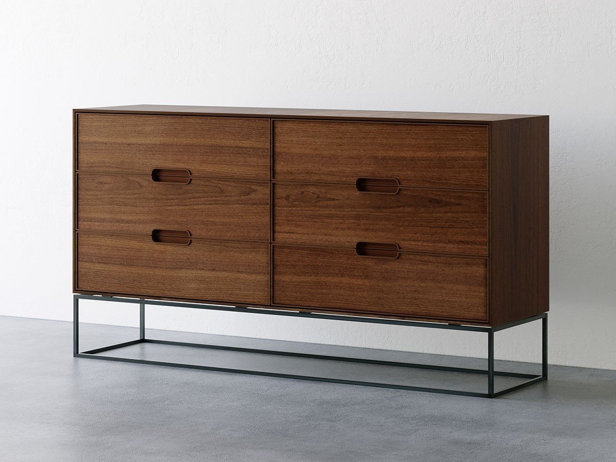 【松井木工 / MATSUI MOKKO】のLAF Chest 6drawers / ラフ リビングチェスト 6ドロワー 幅160cm(木面 / 鉄脚) 人気、トレンドファッション・服の通販 founy(ファニー) 【松井木工/MATSUI MOKKO / GOODS】 トレンドファッション・スタイル  Trendy Fashion & Style インテリア・デザイナーズ家具 Top Interior & Designer Furniture スリム Slim, Slim Fit チェリー Cherry, Cherry Pattern フレーム Frame, Outline ホーム・キャンプ・アウトドア・お取り寄せ Home Living / Home & Lifestyle / Camping Gear / Outdoor Camping 家具・インテリア Home Furniture & Interior. Stylish & Functional Living Spaces 収納家具・キャビネット Storage Furniture チェスト・収納引き出し Drawers / Storage Chest ホーム・キャンプ・アウトドア・お取り寄せ Home Living / Home & Lifestyle / Camping Gear / Outdoor Camping 家具・インテリア Home Furniture & Interior. Stylish & Functional Living Spaces 収納家具・キャビネット Storage Furniture サイドボード・リビング収納 Cabinet / Storage Cabinet |ID:prp329100004671508