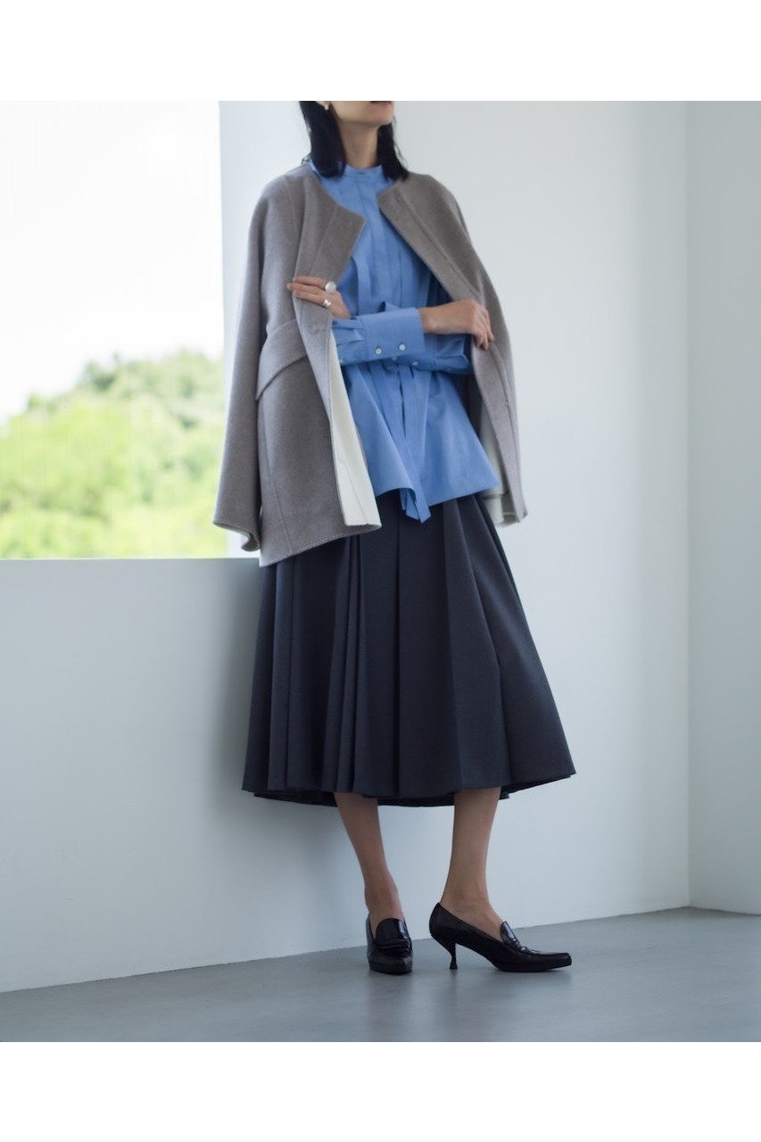 【エブール / ebure】のカシミアリバー ノーカラーショートコート 人気、トレンドファッション・服の通販 founy(ファニー) 【エブール/ebure】 トレンドファッション・スタイル  Trendy Fashion & Style ファッション、ブランド PICK UP! Must-Have Online Fashion Brands ファッション Fashion レディースファッション Fashion for Women アウター Coat / Outerwear Collection コート・ロングコート・ピーコート Long Coats, Peacoats & More ショート Short, Short Length フォルム Silhouette, Form 新作・新入荷 New Arrivals / New In |ID:prp329100004689469