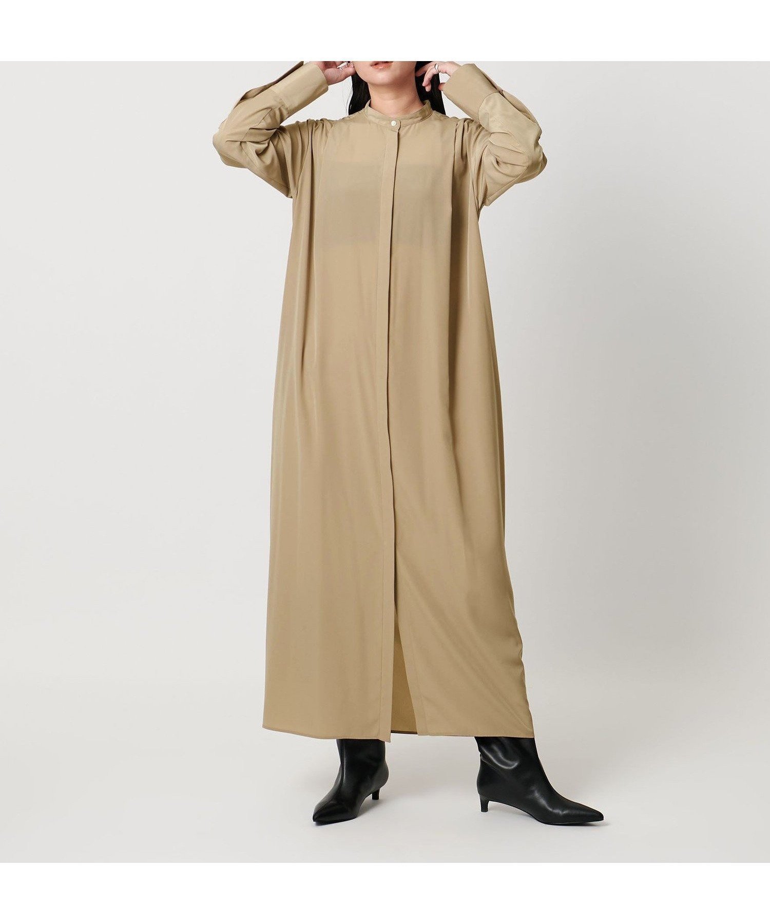 【ユナイテッドアローズ / UNITED ARROWS】のMARW UNITED ARROWS ドレープ バンドカラー シャツ ワンピース 人気、トレンドファッション・服の通販 founy(ファニー) 【ユナイテッドアローズ/UNITED ARROWS】 トレンドファッション・スタイル  Trendy Fashion & Style ファッション、ブランド PICK UP! Must-Have Online Fashion Brands ファッション Fashion レディースファッション Fashion for Women ワンピース Dresses シャツワンピース / 1枚で着映えコーデ Shirt Dresses ドレープ Drape, Draping Fabric 人気 Popular, Best Seller ポケット Pocket, Pocket Detail ビジネス 仕事 通勤 Business / Work / Commuting |ID:prp329100004692906