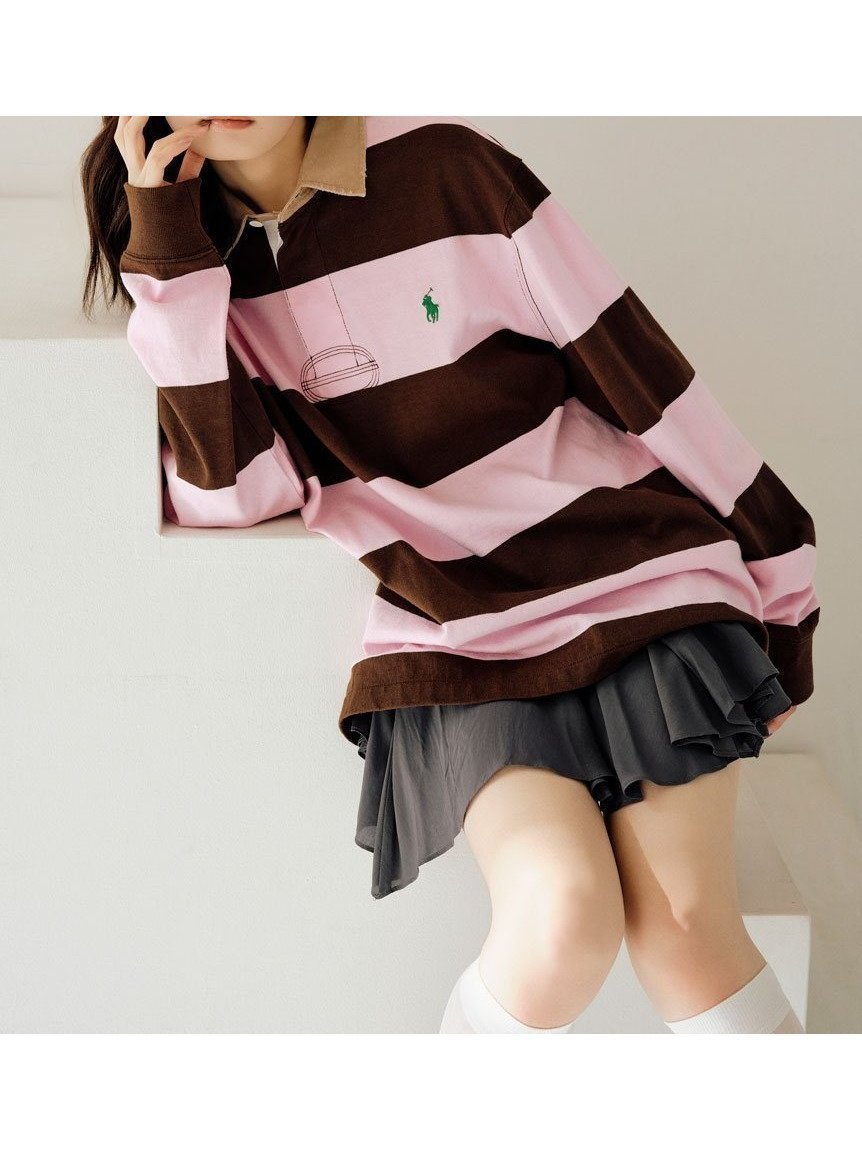【スナイデル / SNIDEL】の【POLO RALPH LAUREN】ラグビーシャツ 人気、トレンドファッション・服の通販 founy(ファニー) 【スナイデル/SNIDEL】 トレンドファッション・スタイル  Trendy Fashion & Style ファッション、ブランド PICK UP! Must-Have Online Fashion Brands ファッション Fashion レディースファッション Fashion for Women トップス・カットソー Cut & Sew Tops シャツ・ブラウス・オフィスカジュアル Elegant Blouses & Button-Ups ストライプ Stripe, Striped Pattern スマート Smart, Elegant フェミニン Feminine, Girly ミニスカート Mini Skirt, Short Skirt リラックス Relax, Relaxed Fit ルーズ Loose, Oversized 今季 This Season, Current Season |ID:prp329100004706108
