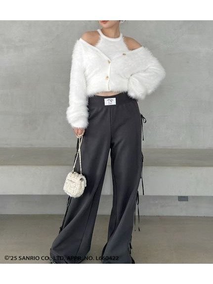 【スナイデル / SNIDEL】の【HELLO KITTY】レースアップパンツ 人気、トレンドファッション・服の通販 founy(ファニー) 【スナイデル/SNIDEL】 トレンドファッション・スタイル  Trendy Fashion & Style ファッション、ブランド PICK UP! Must-Have Online Fashion Brands ファッション Fashion レディースファッション Fashion for Women パンツ Pants & Trousers インナー Innerwear ウェーブ Wavy Pattern ウォッシュ Washed Finish ヴィンテージ Vintage Style コラボ Collaboration, Collab 今季 This Season, Current Season スウェット / スエット Sweatshirt, Sweatwear ストレート Straight, Straight Cut スペシャル Special, Limited Edition スマート Smart, Elegant セットアップ Set-Up, Coordinated Outfit フロント Front, Front Design ベロア Velour, Soft Velvet ポケット Pocket, Pocket Detail 無地 Plain, Solid Color リボン Ribbon, Bow おすすめ Recommended / Our Picks |ID:prp329100004728378