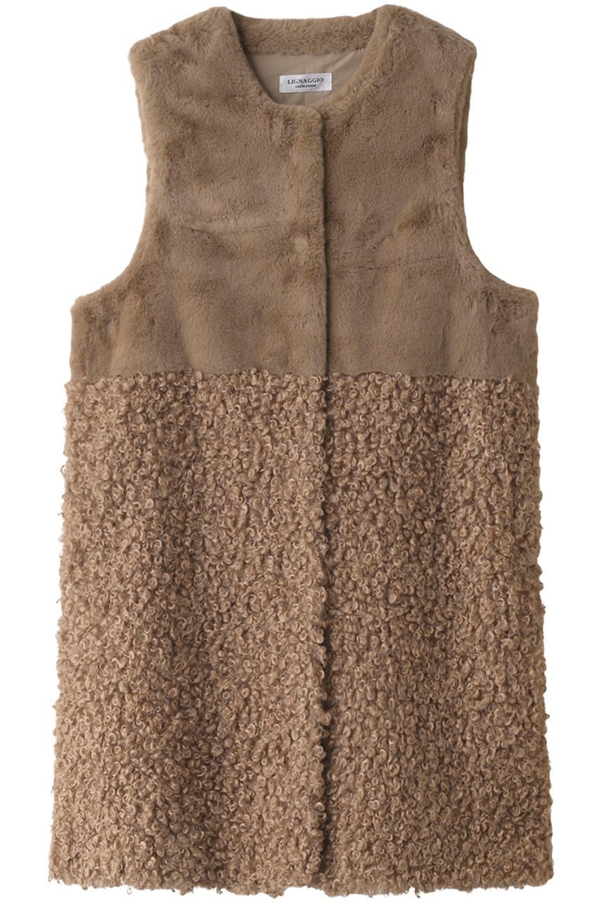 【リナージオ / LIGNAGGIO】のフェイクファー ロングジレ 人気、トレンドファッション・服の通販 founy(ファニー) 【リナージオ/LIGNAGGIO】 トレンドファッション・スタイル Trendy Fashion & Style ファッション、ブランド PICK UP! Must-Have Online Fashion Brands ファッション Fashion レディースファッション Fashion for Women アウター Coat / Outerwear Collection レディースジャケット・軽アウター Jackets カットソー Cut and Sewn Top シンプル Simple, Minimal ジャケット Jacket, Outerwear フェイクファー Faux Fur, Imitation Fur ベスト Vest, Waistcoat リュクス Luxury, Elegant, High-End, Chic 冬 Winter / This Winter 秋 Autumn A/W・秋冬 Autumn/Winter |ID:prp329100004655028