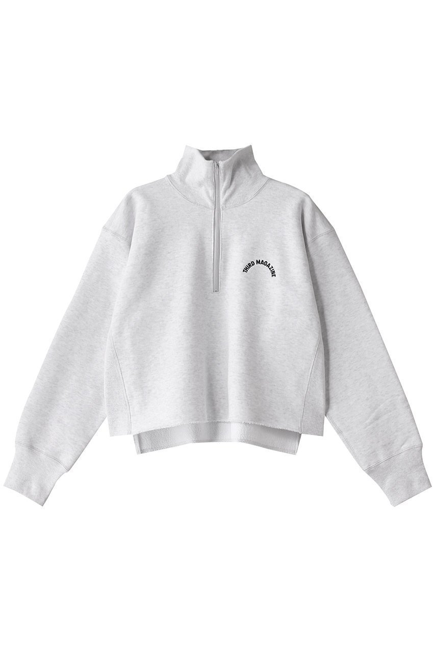 【サードマガジン / THIRD MAGAZINE】のハーフジップロゴスウェット 人気、トレンドファッション・服の通販 founy(ファニー) 【サードマガジン/THIRD MAGAZINE】 トレンドファッション・スタイル  Trendy Fashion & Style ファッション、ブランド PICK UP! Must-Have Online Fashion Brands ファッション Fashion レディースファッション Fashion for Women トップス・カットソー Cut & Sew Tops シャツ・ブラウス・オフィスカジュアル Elegant Blouses & Button-Ups レディースパーカー・カジュアルフーディー Casual Hoodies & Sweatshirts ロングTシャツ・Tシャツ Longline T-Shirts & Tees スウェット・クルーネックトップス Sweatshirts & Crewnecks / Relaxed Fit Sweat Tops カットソー・ベーシックTシャツ Cut-and-Sewn Tops / Stretch Tees & Basics コンパクト Compact, Small Size ジップ Zip, Zipper スウェット / スエット Sweatshirt, Sweatwear スタンド Stand Collar, Upright Stand トレンド Trend, Trending Now フォルム Silhouette, Form 今季 This Season, Current Season |ID:prp329100004336141