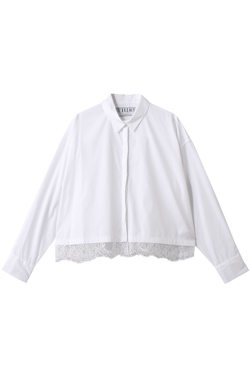 【サードマガジン / THIRD MAGAZINE】の裾レースブラウス 人気、トレンドファッション・服の通販 founy(ファニー) 【サードマガジン/THIRD MAGAZINE】 トレンドファッション・スタイル  Trendy Fashion & Style ファッション、ブランド PICK UP! Must-Have Online Fashion Brands ファッション Fashion レディースファッション Fashion for Women トップス・カットソー Cut & Sew Tops シャツ・ブラウス・オフィスカジュアル Elegant Blouses & Button-Ups カフス Cuff Design スリーブ Sleeve, Long Sleeve / Short Sleeve デニム Denim, Jeans Material パーティ Party, Party Style ベーシック Basic, Essential リュクス Luxury, Elegant, High-End, Chic レース Lace, Lace Fabric ロング Long, Long-Length エレガント 上品 Elegant |ID:prp329100004676064