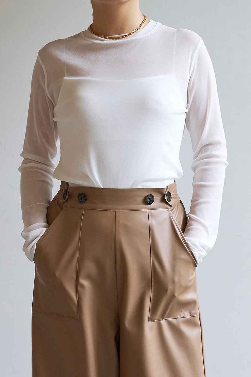 【ウィムガゼット / Whim Gazette】の【La nature linge】シアーチュールプルオーバー 人気、トレンドファッション・服の通販 founy(ファニー) 【ウィムガゼット/Whim Gazette】 トレンドファッション・スタイル  Trendy Fashion & Style ファッション、ブランド PICK UP! Must-Have Online Fashion Brands ファッション Fashion レディースファッション Fashion for Women トップス・カットソー Cut & Sew Tops シャツ・ブラウス・オフィスカジュアル Elegant Blouses & Button-Ups ロングTシャツ・Tシャツ Longline T-Shirts & Tees カジュアルプルオーバー・ニットトップス Pullovers & Knit Tops / Casual Pullovers カットソー・ベーシックTシャツ Cut-and-Sewn Tops / Stretch Tees & Basics インナー Innerwear コンパクト Compact, Small Size シアー Sheer, See-Through ジャケット Jacket, Outerwear スリーブ Sleeve, Long Sleeve / Short Sleeve バランス Balance, Style Balance ロング Long, Long-Length エレガント 上品 Elegant |ID:prp329100002830015