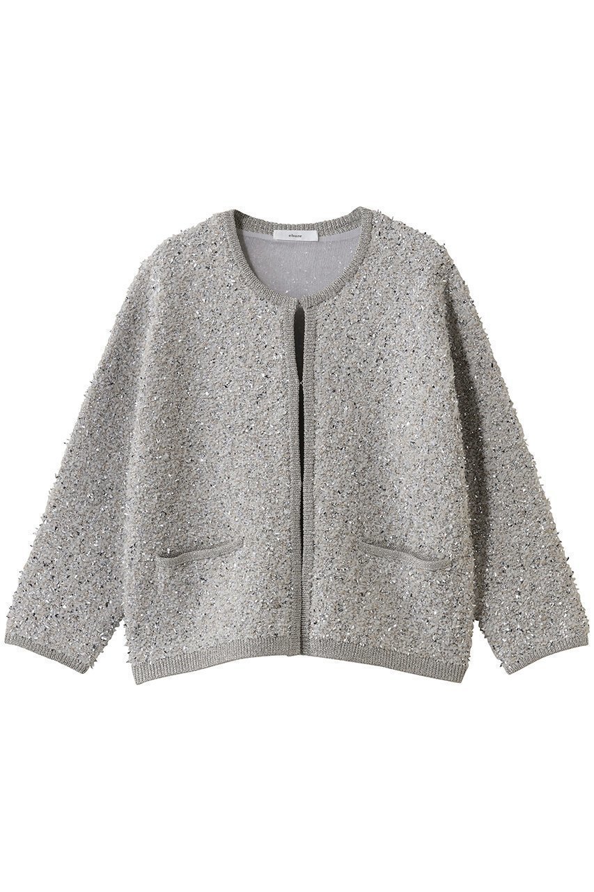 【エブール / ebure】のブライトヤーンジャカード クルーネックニットカーディガン 人気、トレンドファッション・服の通販 founy(ファニー) 【エブール/ebure】 トレンドファッション・スタイル Trendy Fashion & Style ファッション、ブランド PICK UP! Must-Have Online Fashion Brands ファッション Fashion レディースファッション Fashion for Women トップス・カットソー Cut & Sew Tops ニット Knit Tops & Sweaters カーディガン・羽織り Layered Style Cardigans 2026年 2026 カーディガン Cardigan, Knitwear ジャカード/ジャガード Jacquard, Woven Pattern ツイード Twill, Twill Weave デニム Denim, Jeans Material バランス Balance, Style Balance ボトム Bottoms, Lower Wear リラックス Relax, Relaxed Fit 夏 Summer 春 Spring S/S・春夏 SS, Spring/Summer, Warm Season |ID:prp329100004797232