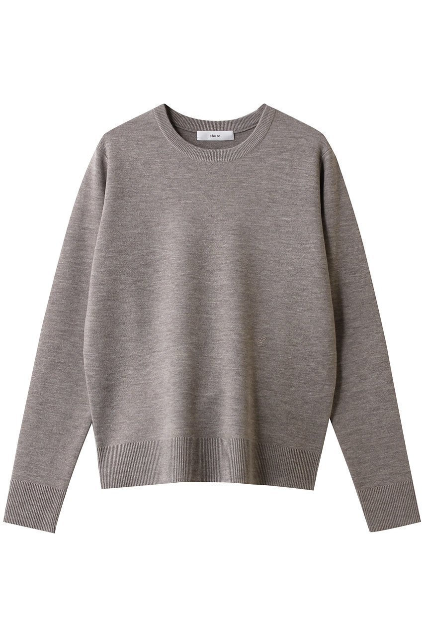 【エブール / ebure】のハイゲージミラノリブ クルーネックニットプルオーバー 人気、トレンドファッション・服の通販 founy(ファニー) 【エブール/ebure】 トレンドファッション・スタイル Trendy Fashion & Style ファッション、ブランド PICK UP! Must-Have Online Fashion Brands ファッション Fashion レディースファッション Fashion for Women トップス・カットソー Cut & Sew Tops ニット Knit Tops & Sweaters カジュアルプルオーバー・ニットトップス Pullovers & Knit Tops / Casual Pullovers 2026年 2026 インナー Innerwear コンパクト Compact, Small Size ジャケット Jacket, Outerwear ストレート Straight, Straight Cut ミラノリブ Milano Rib, Milano Stitch 夏 Summer 春 Spring S/S・春夏 SS, Spring/Summer, Warm Season |ID:prp329100004782630