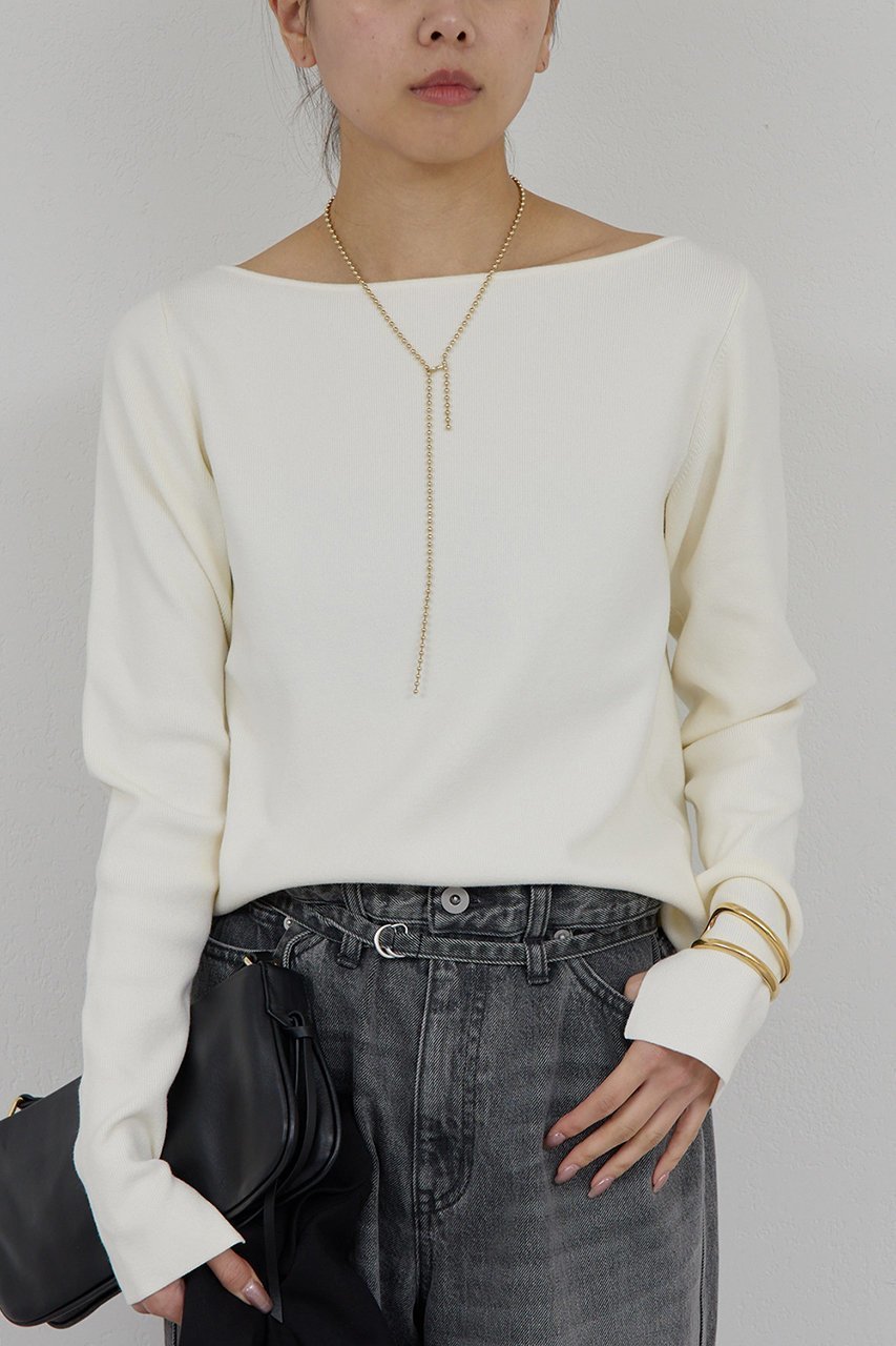 【ガリャルダガランテ / GALLARDAGALANTE】のボートニットプルオーバー 人気、トレンドファッション・服の通販 founy(ファニー) 【ガリャルダガランテ/GALLARDAGALANTE】 トレンドファッション・スタイル  Trendy Fashion & Style ファッション、ブランド PICK UP! Must-Have Online Fashion Brands ファッション Fashion レディースファッション Fashion for Women トップス・カットソー Cut & Sew Tops ニット Knit Tops & Sweaters カジュアルプルオーバー・ニットトップス Pullovers & Knit Tops / Casual Pullovers おすすめ Recommended / Our Picks インナー Innerwear エレガント 上品 Elegant サロペット Overalls, Salopette ジャケット Jacket, Outerwear デコルテ Décolleté, Neckline |ID:prp329100004705713