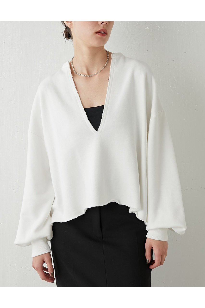 【ウィムガゼット / Whim Gazette】のスウェットVネックプルオーバー2 人気、トレンドファッション・服の通販 founy(ファニー) 【ウィムガゼット/Whim Gazette】 トレンドファッション・スタイル  Trendy Fashion & Style ファッション、ブランド PICK UP! Must-Have Online Fashion Brands ファッション Fashion レディースファッション Fashion for Women トップス・カットソー Cut & Sew Tops シャツ・ブラウス・オフィスカジュアル Elegant Blouses & Button-Ups レディースパーカー・カジュアルフーディー Casual Hoodies & Sweatshirts ロングTシャツ・Tシャツ Longline T-Shirts & Tees カジュアルプルオーバー・ニットトップス Pullovers & Knit Tops / Casual Pullovers スウェット・クルーネックトップス Sweatshirts & Crewnecks / Relaxed Fit Sweat Tops カットソー・ベーシックTシャツ Cut-and-Sewn Tops / Stretch Tees & Basics Vネックトップス V-Neck Tops / V-Cut Neckline Shirts カットオフ Cut-Off Design キャミソール Camisole, Spaghetti Strap Top クロップド Cropped, Short Length スウェット / スエット Sweatshirt, Sweatwear スタイリッシュ Stylish, Fashionable ベビー Baby, Babywear おすすめ Recommended / Our Picks 日本製 Made In Japan |ID:prp329100004390327