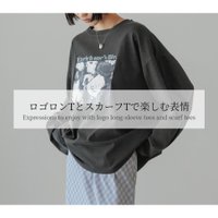 【ロゴロンTとスカーフTで楽しむ表情】LOWRYS FARM(ローリーズファーム)通販 人気、トレンドファッション・服の通販 founy(ファニー) 【レプシィム ローリーズファーム/LEPSIM LOWRYS FARM】 【ローリーズファーム/LOWRYS FARM】 トレンドファッション・スタイル  Trendy Fashion & Style ファッション、ブランド PICK UP! Must-Have Online Fashion Brands ファッション Fashion レディースファッション Fashion for Women トップス・カットソー Cut & Sew Tops ロングTシャツ・Tシャツ Longline T-Shirts & Tees おすすめ Recommended / Our Picks コンパクト Compact, Small Size スカーフ Scarf, Neckwear プリント Print, Printed Pattern ペイズリー Paisley, Ethnic Pattern インナー Innerwear ジャケット Jacket, Outerwear ベーシック Basic, Essential ヴィンテージ Vintage Style |ID:stp329100000006740