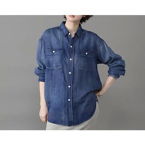 【PAYDAYインディゴシアーシャツで楽しむヴィンテージ感と軽やかな着心地】suadeo(スアデオ)通販 人気、トレンドファッション・服の通販 founy(ファニー) 【スアデオ/suadeo】 トレンドファッション・スタイル  Trendy Fashion & Style ファッション、ブランド PICK UP! Must-Have Online Fashion Brands ファッション Fashion レディースファッション Fashion for Women トップス・カットソー Cut & Sew Tops シャツ・ブラウス・オフィスカジュアル Elegant Blouses & Button-Ups インディゴ Indigo Denim ヴィンテージ Vintage Style 春 Spring 洗える Machine Washable シアー Sheer, See-Through ダウン Down, Puffer デニム Denim, Jeans Material 長袖 Long Sleeve, Full Sleeve バランス Balance, Style Balance パターン Pattern, Design Print パール Pearl, Pearl Accent ビンテージ Vintage, Retro Style ポケット Pocket, Pocket Detail 別注 Limited Edition, Custom Order ミックス Mix, Mixed Style メンズ Men's, Menswear ワーク Workwear, Utility Style S/S・春夏 SS, Spring/Summer, Warm Season 夏 Summer |ID:prp329100004926959