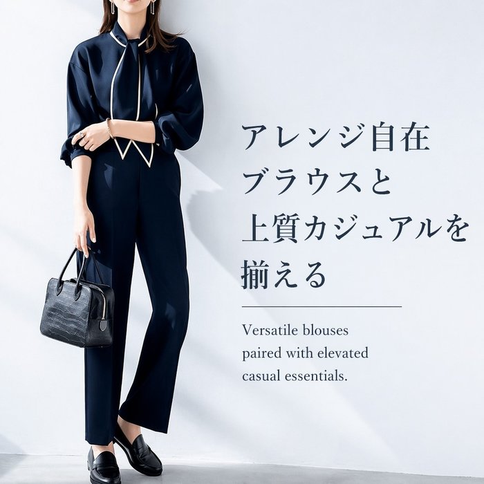 【アレンジ自在ブラウスと上質カジュアルを揃える】E by eclat(イーバイエクラ)の通販 Versatile blouses paired with elevated casual essentials. 人気、トレンドファッション・服の通販 founy(ファニー) |ID:stp329100000006747