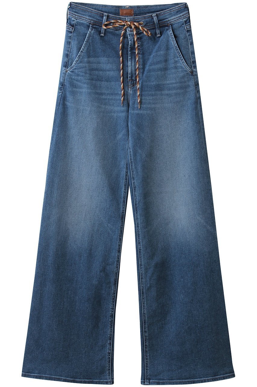 ハイウエストとワイドレッグが美しいシルエットを描くドローストリングデニムパンツ 人気、トレンドファッション・服の通販 founy(ファニー) 【マザー/MOTHER】 トレンドファッション・スタイル  Trendy Fashion & Style トレンド・ファッションスタイル Fashion Trends & Styles ファッション Fashion レディースファッション Fashion for Women パンツ Pants & Trousers デニムパンツ・ジーンズ・美脚デニム Denim Jeans & Pants カラフル Colorful Design デニム Denim, Jeans Material リラックス Relax, Relaxed Fit |ID:prp329100004924646