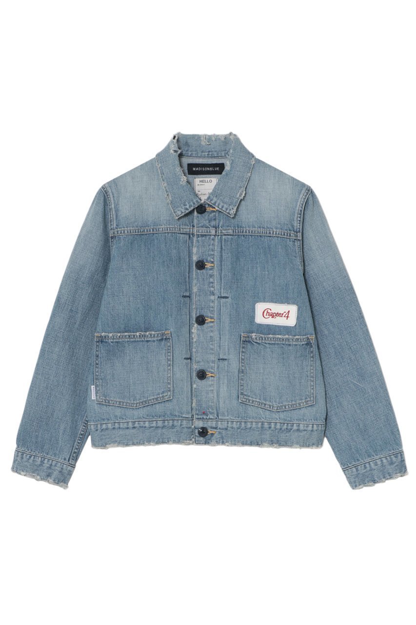 ヴィンテージムード漂うワークテイストのデニムジャケット 人気、トレンドファッション・服の通販 founy(ファニー) 【マディソンブルー/MADISONBLUE】 トレンドファッション・スタイル  Trendy Fashion & Style トレンド・ファッションスタイル Fashion Trends & Styles ファッション Fashion レディースファッション Fashion for Women アウター Coat / Outerwear Collection レディースジャケット・軽アウター Jackets ブルゾンジャケット・スポーティアウター Blouson Jackets デニムジャケット / カジュアルアウター Denim Jackets ジャケット Jacket, Outerwear デニム Denim, Jeans Material ブルゾン Blouson, Bomber Jacket ワーク Workwear, Utility Style ヴィンテージ Vintage Style 猫 Cat, Kitty |ID:prp329100004919593