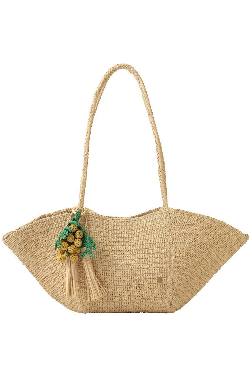 ラフィア素材とチャームが映える洗練カゴバッグ MAISON N H PARIS(メゾン エヌ アッシュ パリ) 人気、トレンドファッション・服の通販 founy(ファニー) 【メゾン エヌ アッシュ パリ/MAISON N H PARIS】 トレンドファッション・スタイル  Trendy Fashion & Style トレンド・ファッションスタイル Fashion Trends & Styles ファッション Fashion レディースファッション Fashion for Women バッグ Bags エレガント 上品 Elegant チャーム Charm, Pendant デニム Denim, Jeans Material ラフィア Raffia, Natural Straw 新作・新入荷 New Arrivals / New In |ID:prp329100004941592