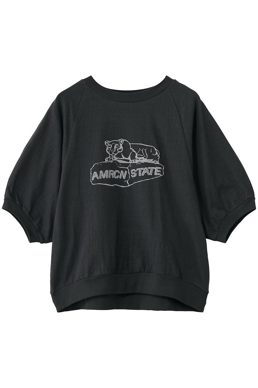 ラグランスリーブの抜け感とリブ仕様のメリハリが大人に似合う限定アニマルプリントTシャツ 大人の最旬トレンドファッション＆コーディネート founy(ファウニー) 【アメリカーナ/Americana】 トレンドファッション・スタイル  Trendy Fashion & Style トレンド・ファッションスタイル Fashion Trends & Styles ファッション Fashion レディースファッション Fashion for Women トップス・カットソー Cut & Sew Tops シャツ・ブラウス・オフィスカジュアル Elegant Blouses & Button-Ups ロングTシャツ・Tシャツ Longline T-Shirts & Tees カットソー・ベーシックTシャツ Cut-and-Sewn Tops / Stretch Tees & Basics アニマル Animal Print ショート Short, Short Length シンプル Simple, Minimal スリーブ Sleeve, Long Sleeve / Short Sleeve プリント Print, Printed Pattern ボトム Bottoms, Lower Wear |ID:prp329100004932890