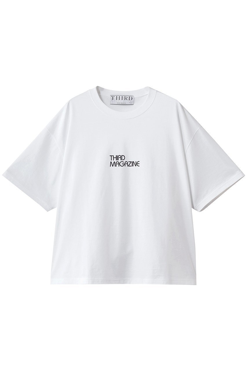 体を泳がせるボクシーなシルエットがエフォートレスな抜け感を演出する限定ロゴTシャツ 大人の最旬トレンドファッション＆コーディネート founy(ファウニー) 【サードマガジン/THIRD MAGAZINE】 トレンドファッション・スタイル  Trendy Fashion & Style トレンド・ファッションスタイル Fashion Trends & Styles ファッション Fashion レディースファッション Fashion for Women トップス・カットソー Cut & Sew Tops シャツ・ブラウス・オフィスカジュアル Elegant Blouses & Button-Ups ロングTシャツ・Tシャツ Longline T-Shirts & Tees カットソー・ベーシックTシャツ Cut-and-Sewn Tops / Stretch Tees & Basics ショート Short, Short Length スラックス Slacks, Dress Pants スリーブ Sleeve, Long Sleeve / Short Sleeve デニム Denim, Jeans Material バランス Balance, Style Balance プリント Print, Printed Pattern 新作・新入荷 New Arrivals / New In |ID:prp329100004938587