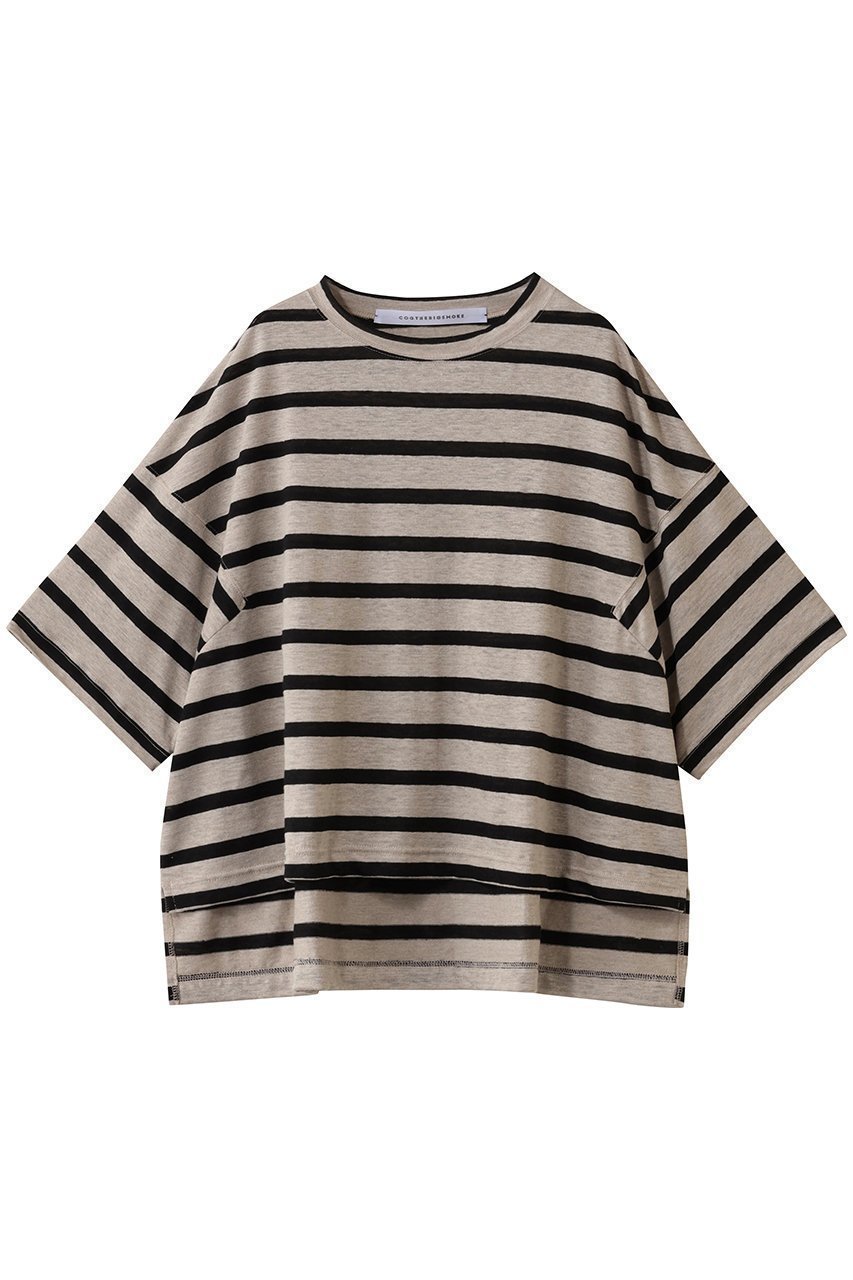 身体が泳ぐオーバーサイズと清涼感あふれる麻素材が魅力の限定主役級Tシャツ 大人の最旬トレンドファッション＆コーディネート founy(ファウニー) 【コグ ザビッグスモーク/COGTHEBIGSMOKE】 トレンドファッション・スタイル  Trendy Fashion & Style トレンド・ファッションスタイル Fashion Trends & Styles ファッション Fashion レディースファッション Fashion for Women トップス・カットソー Cut & Sew Tops シャツ・ブラウス・オフィスカジュアル Elegant Blouses & Button-Ups ロングTシャツ・Tシャツ Longline T-Shirts & Tees カットソー・ベーシックTシャツ Cut-and-Sewn Tops / Stretch Tees & Basics ショート Short, Short Length スリット Slit, Slit Detail スリーブ Sleeve, Long Sleeve / Short Sleeve フロント Front, Front Design ルーズ Loose, Oversized 再入荷 Restock / Back in Stock 別注 Limited Edition, Custom Order 夏 Summer |ID:prp329100004932248